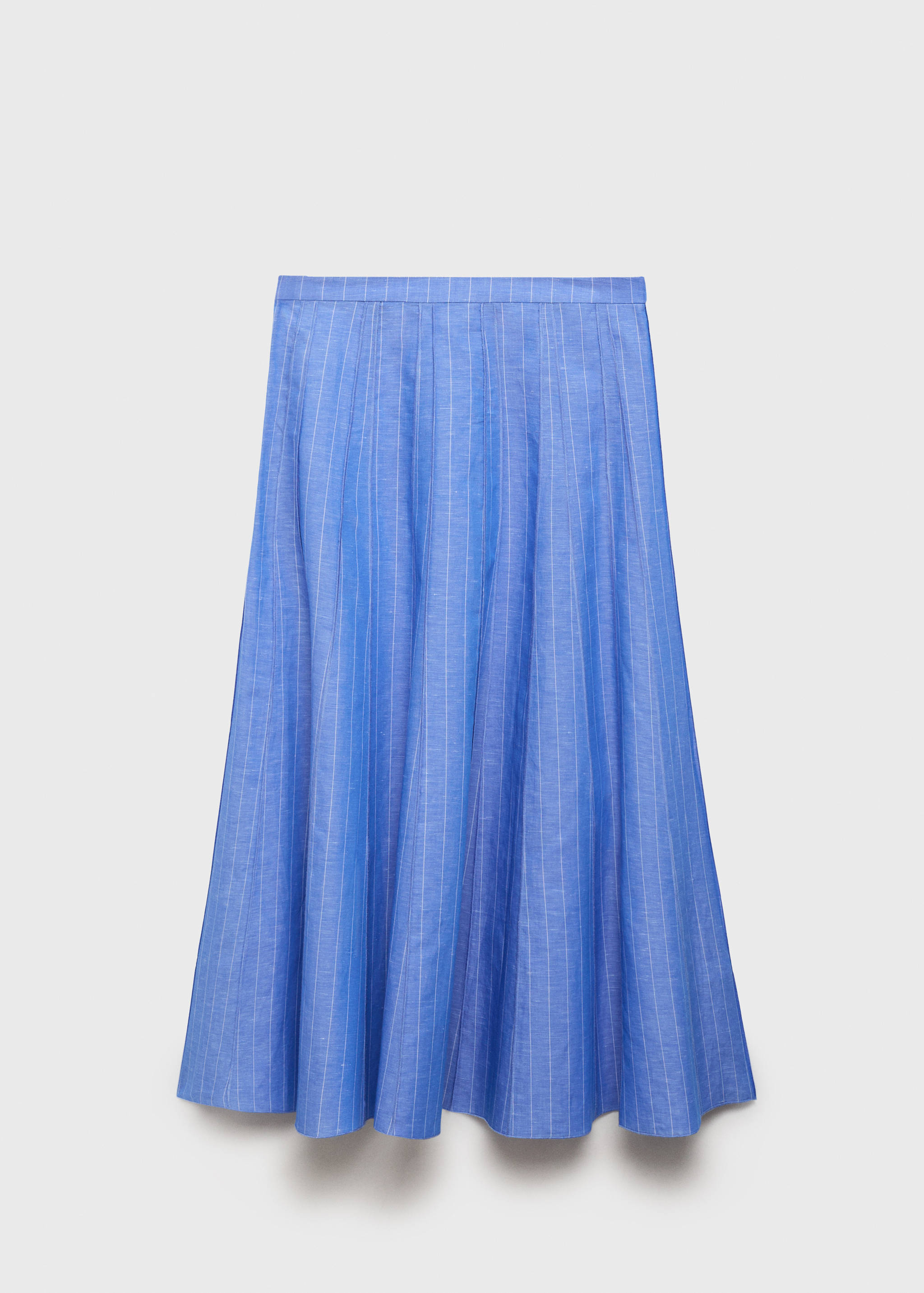 Striped linen-blend skirt - Article without model