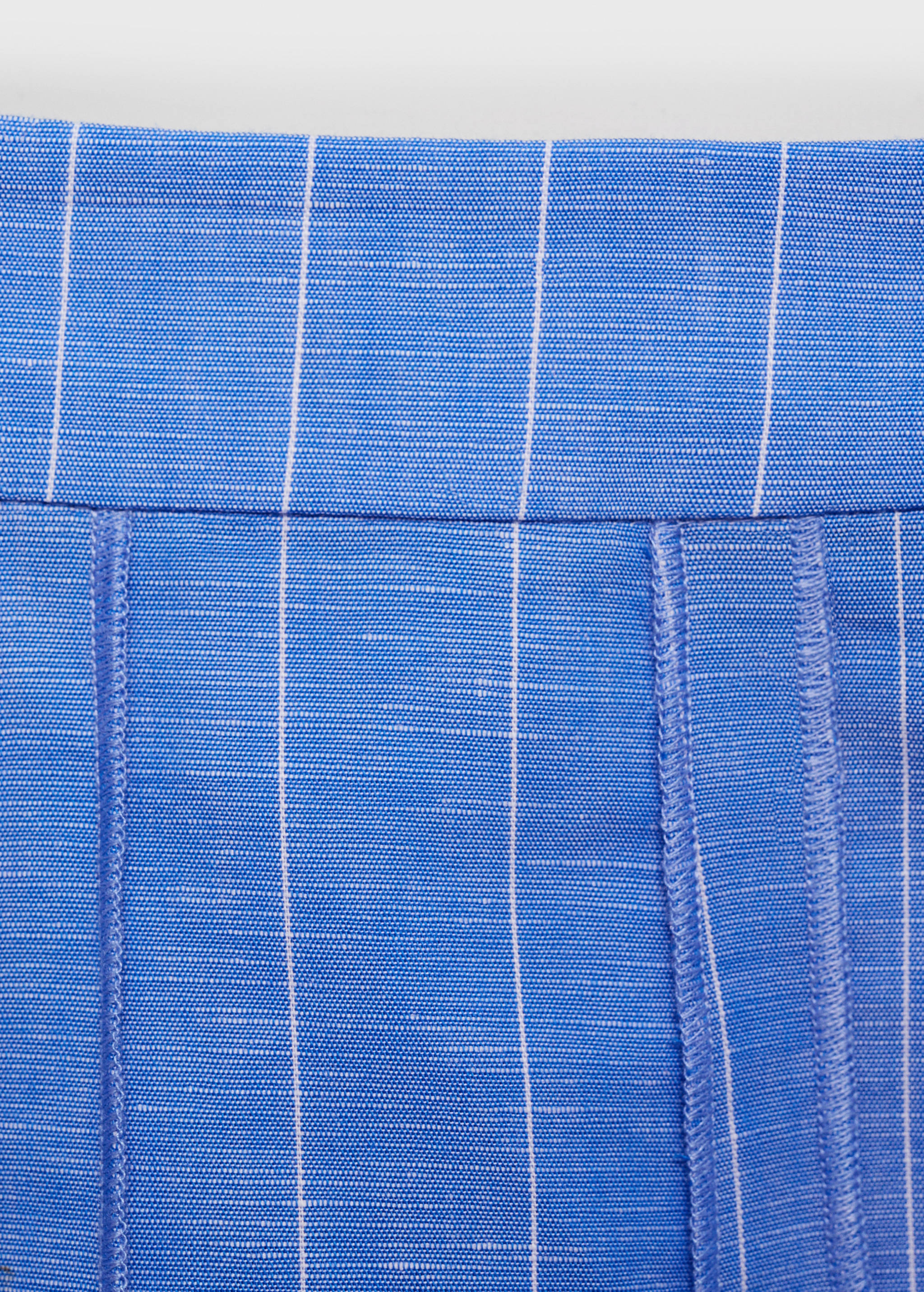 Striped linen-blend skirt - Details of the article 8