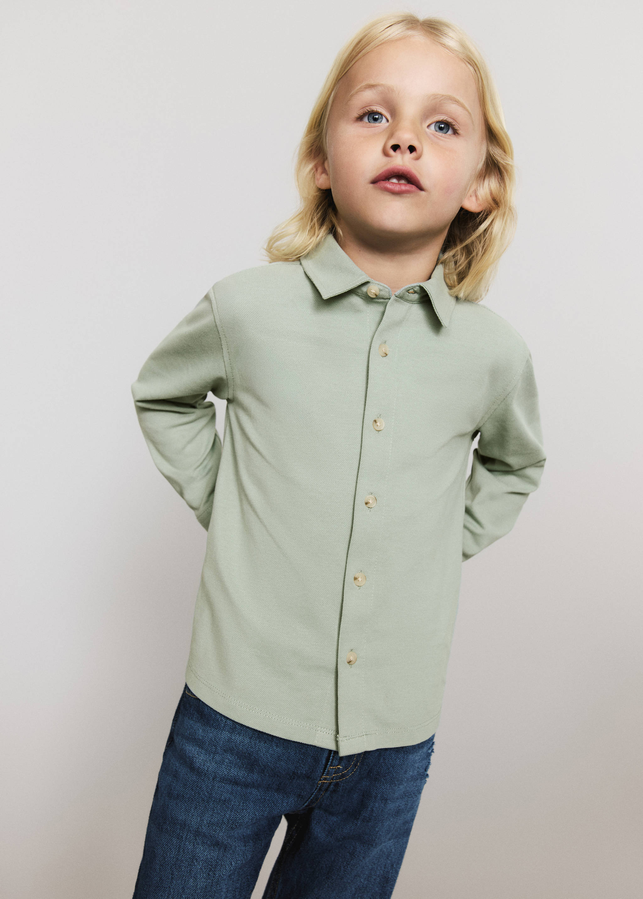 Cotton knit shirt - General plane