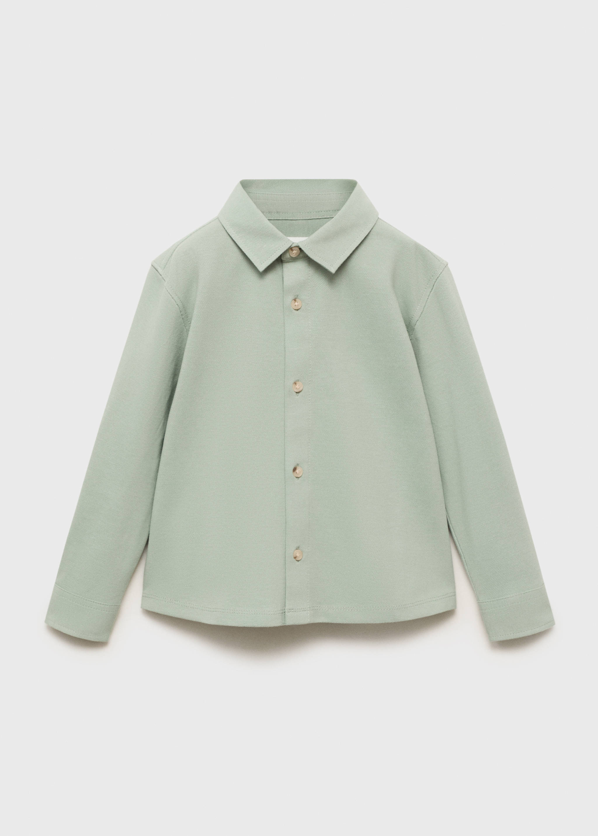 Cotton knit shirt - Article without model