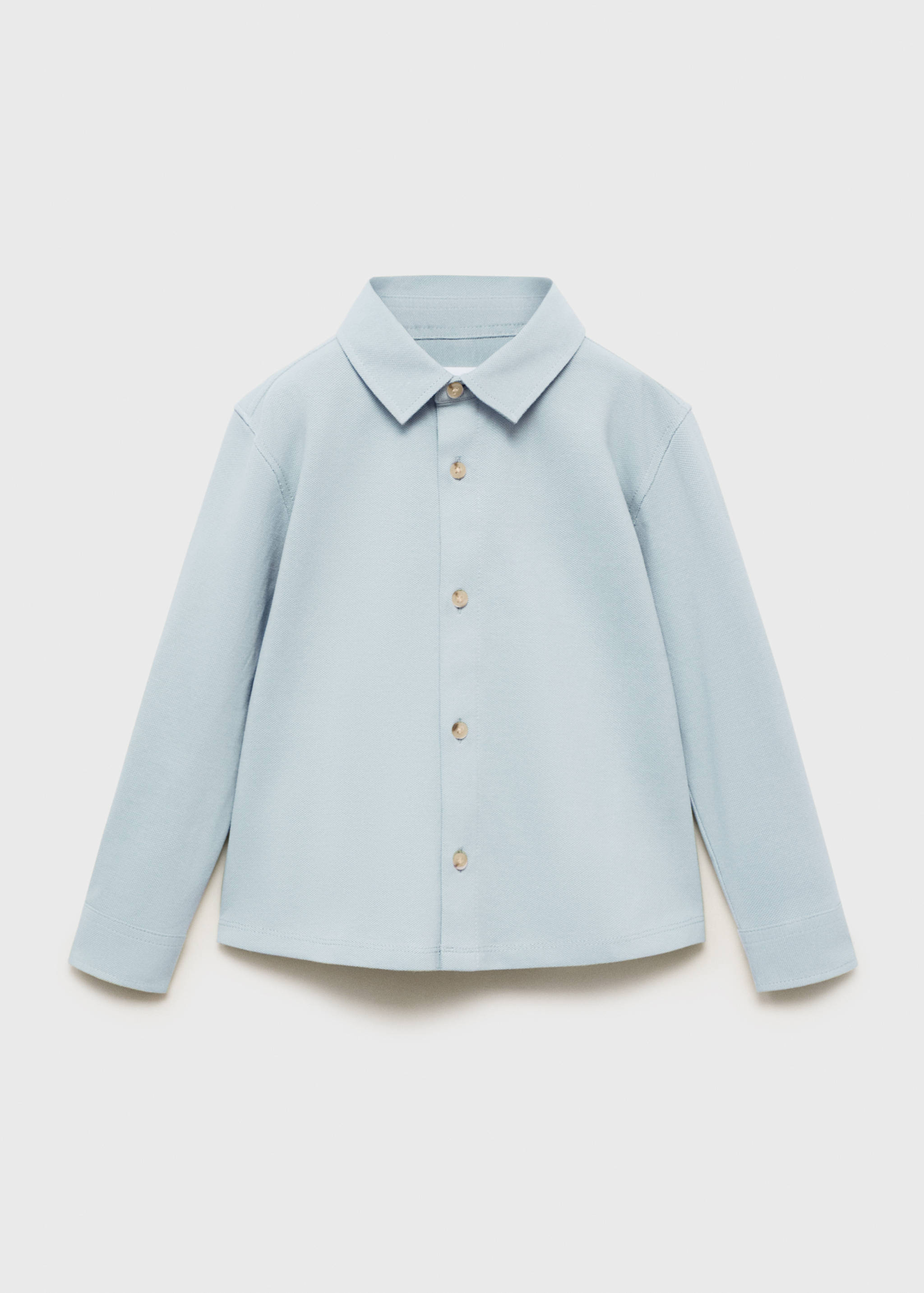 Cotton knit shirt - Article without model