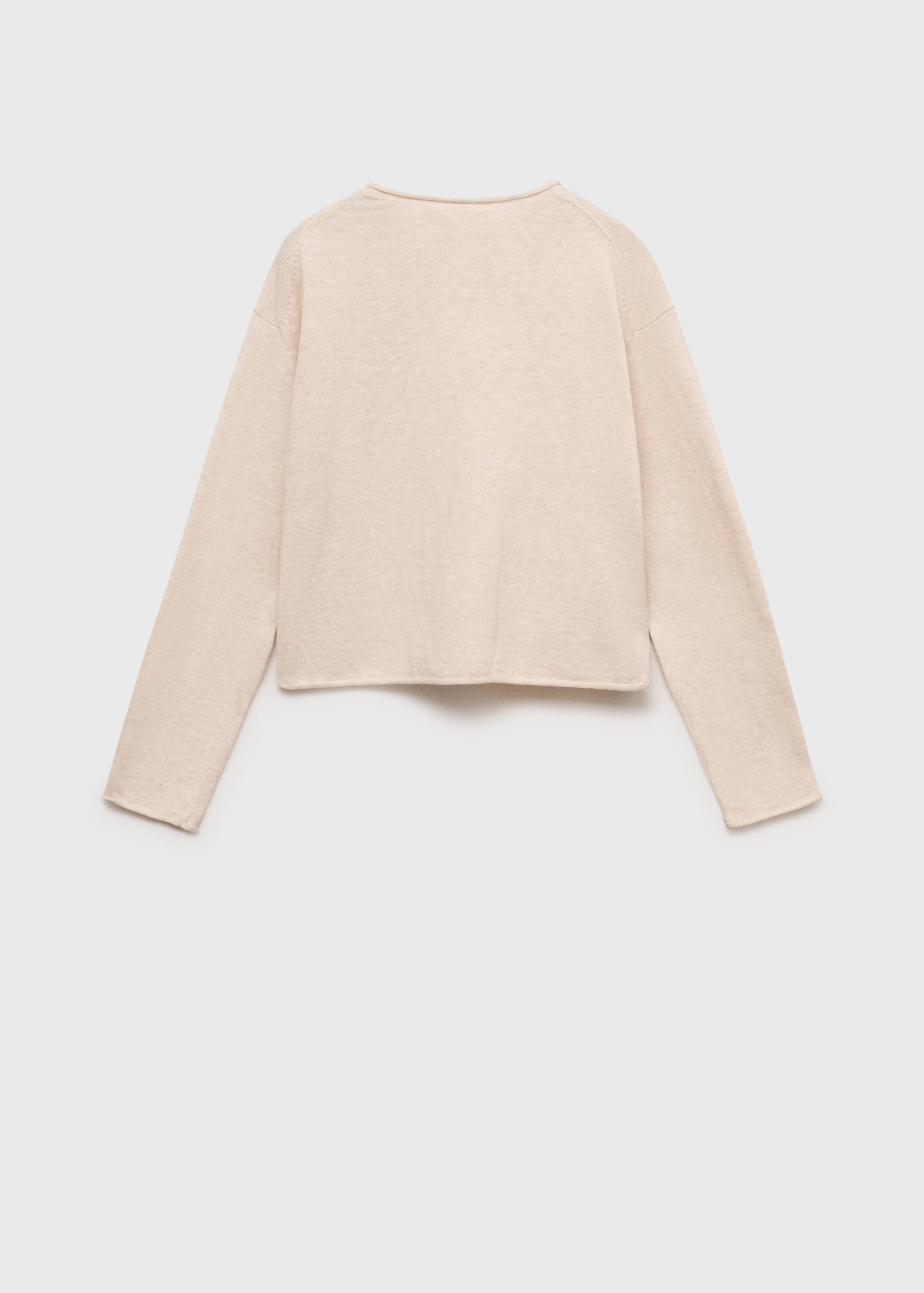 سترة محبوكة بأكمام طويلة - الجهة الخلفية للمنتج