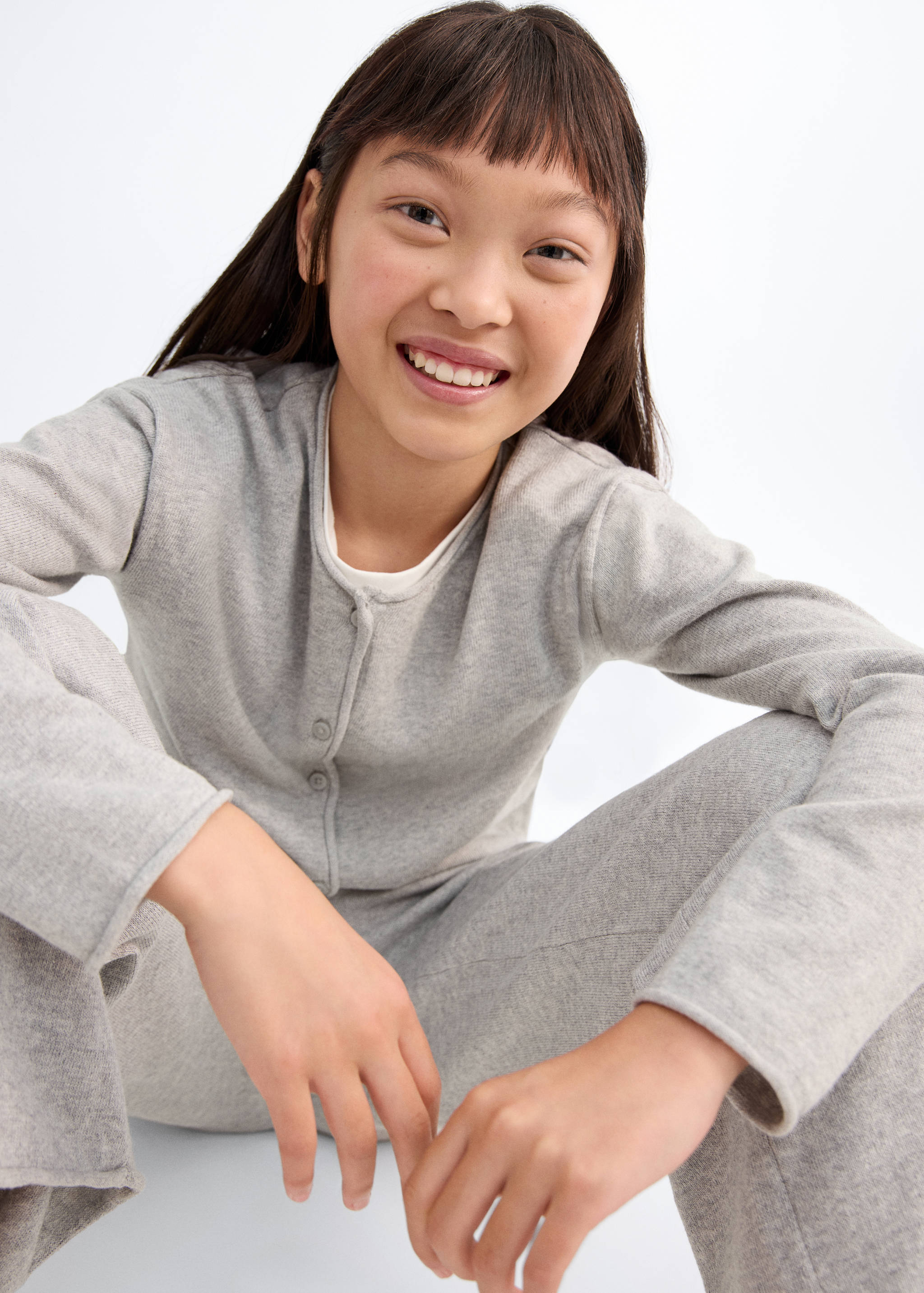 سترة محبوكة بأكمام طويلة - تفاصيل المنتج 1