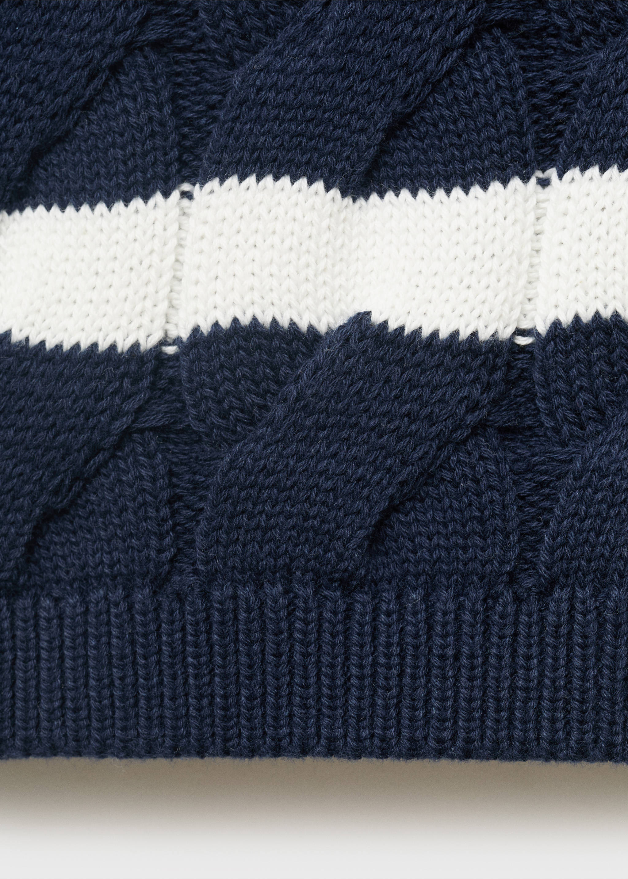 Chaleco punto trenzado - Detalle del artículo 0, Azul marino. Ref: 17063279-00.