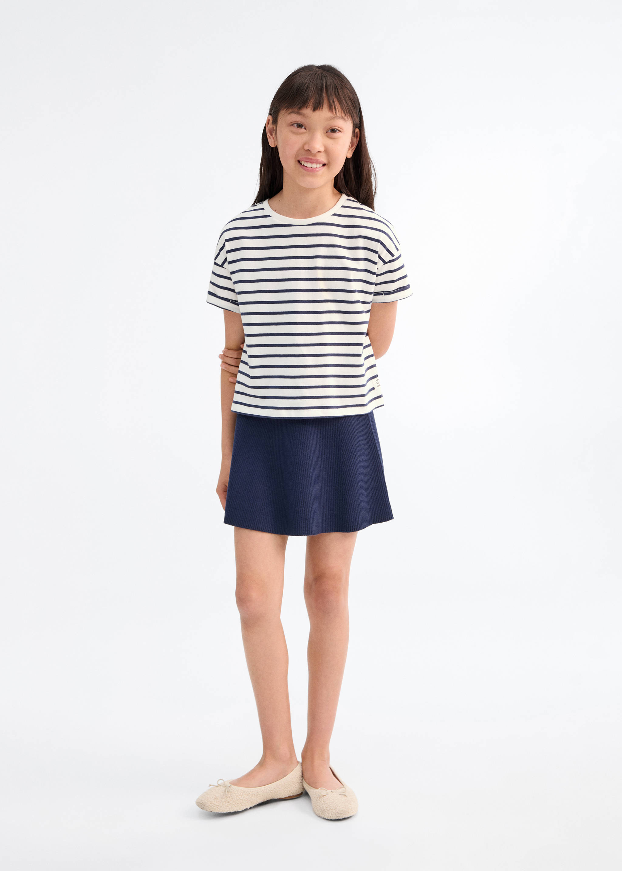 Striped short-sleeved t-shirt - General plane