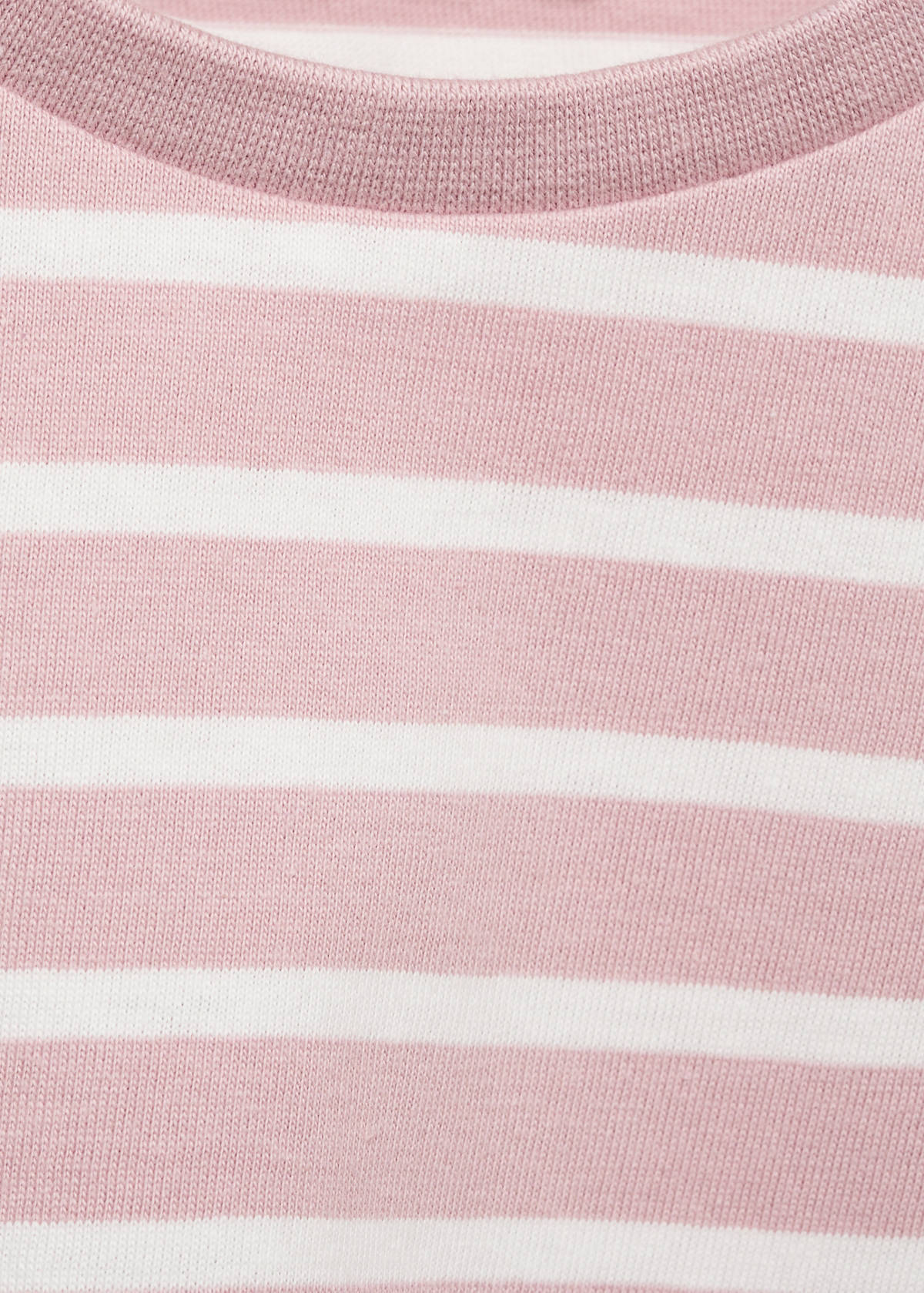 Striped short-sleeved t-shirt — Pink