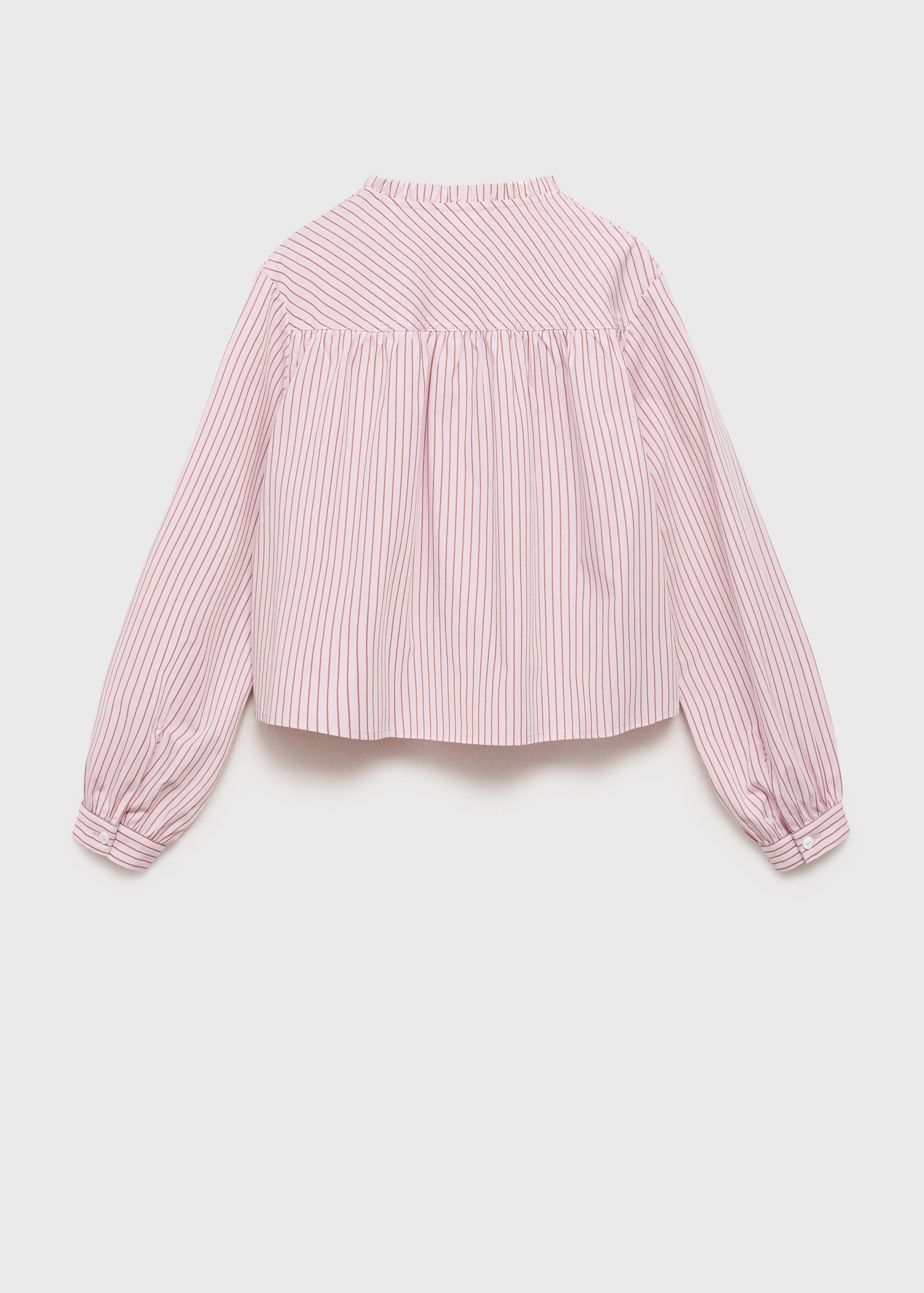 Striped cotton shirt - Reverse of the article