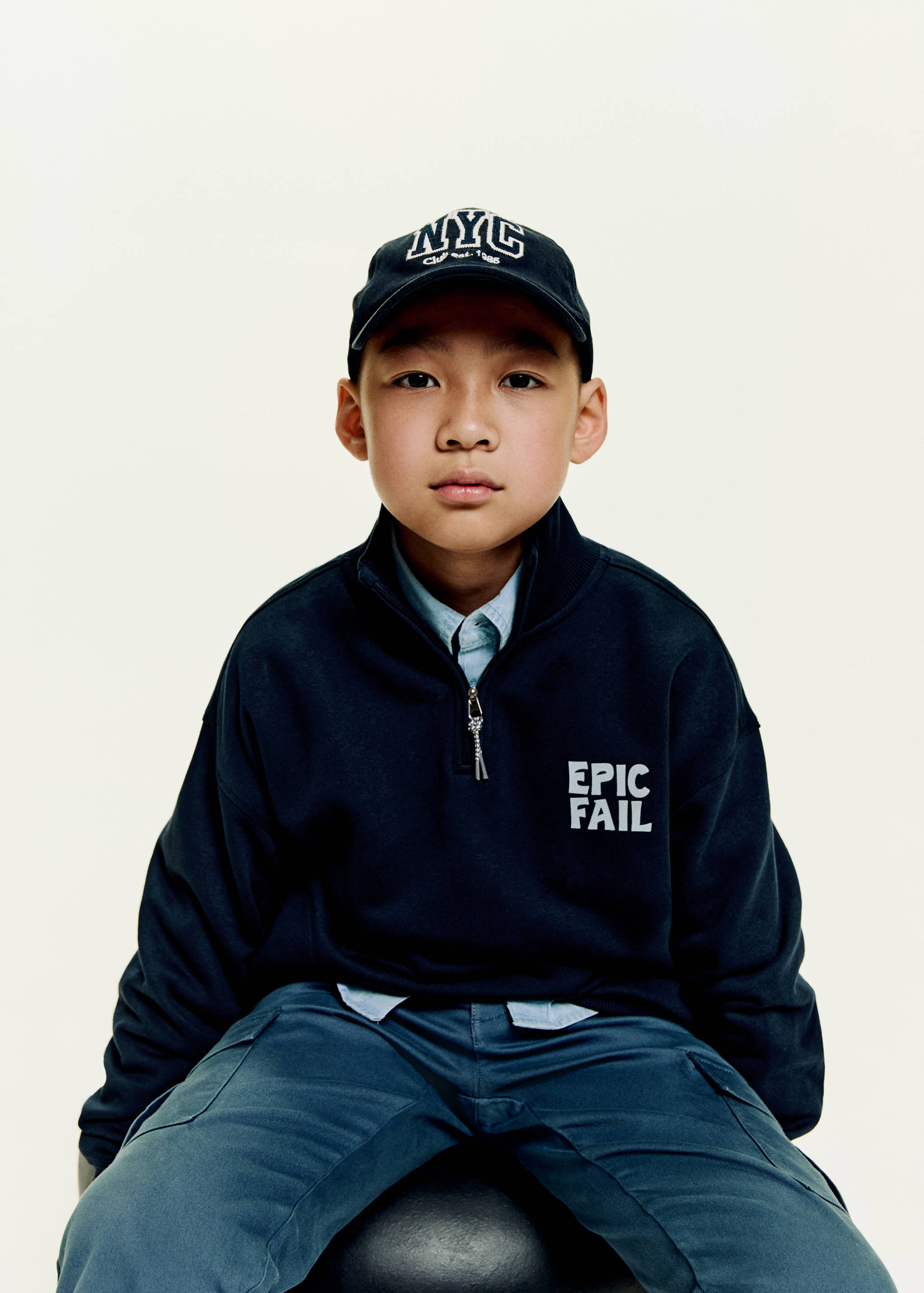 Printed cotton sweatshirt - General plane