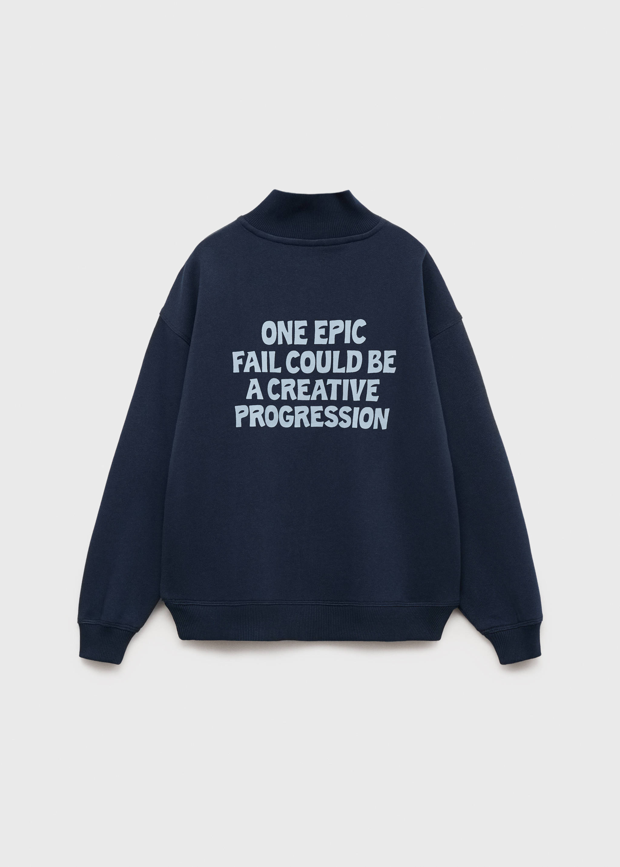 Printed cotton sweatshirt - Reverse of the article