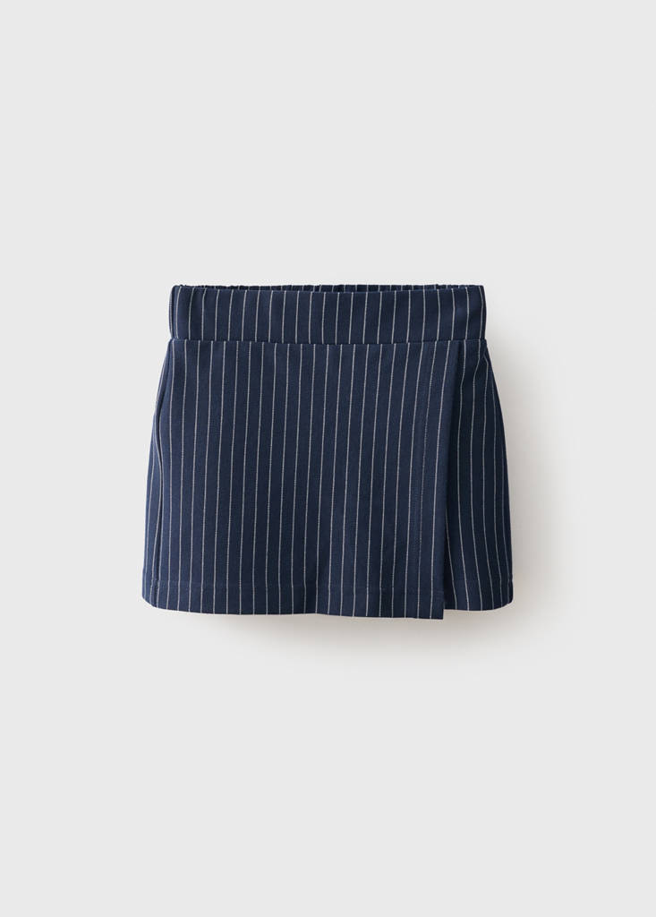 Striped skort — Navy