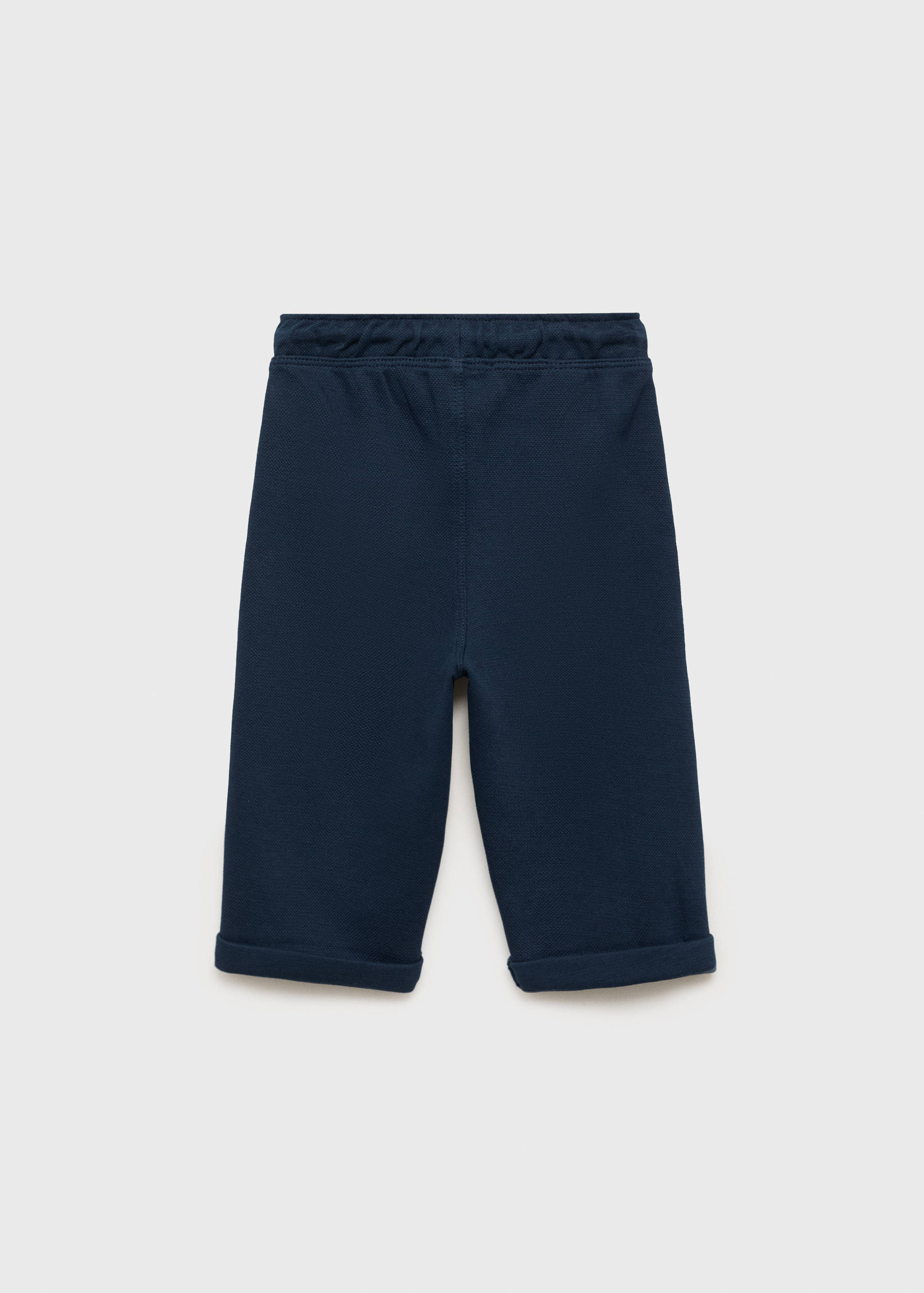 Straight-fit cotton pants - Reverse of the article