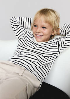 Striped cotton T-shirt — Off White 1