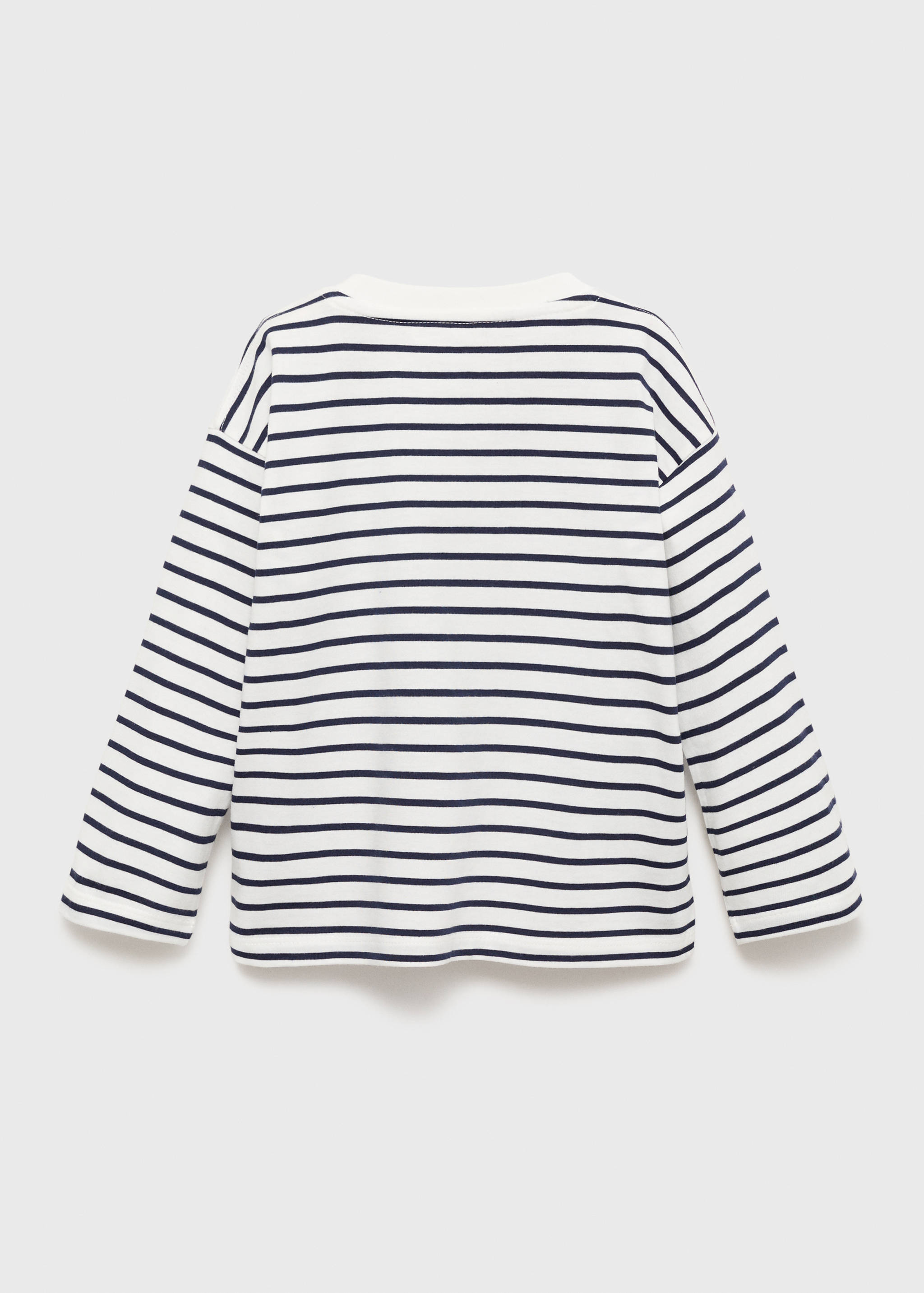 Gestreiftes Baumwoll-Shirt - Rückseite des Artikels