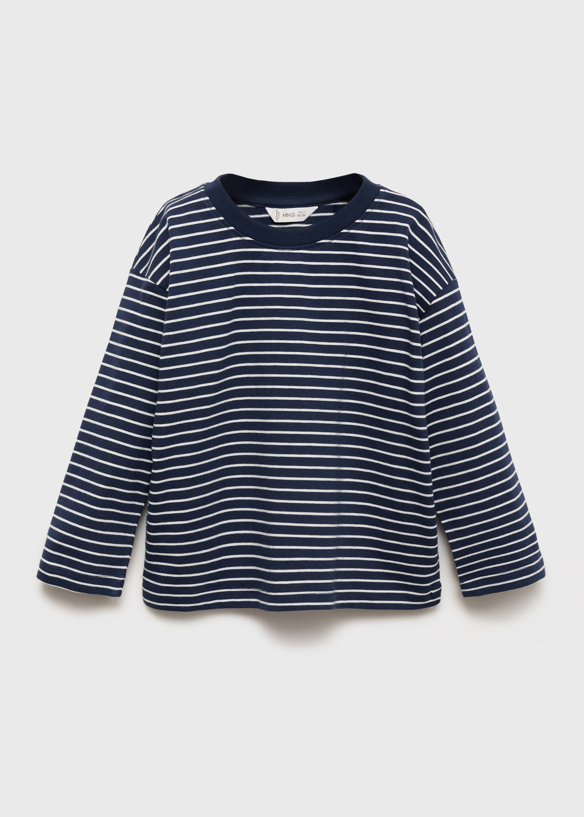 Striped cotton T-shirt - Article without model