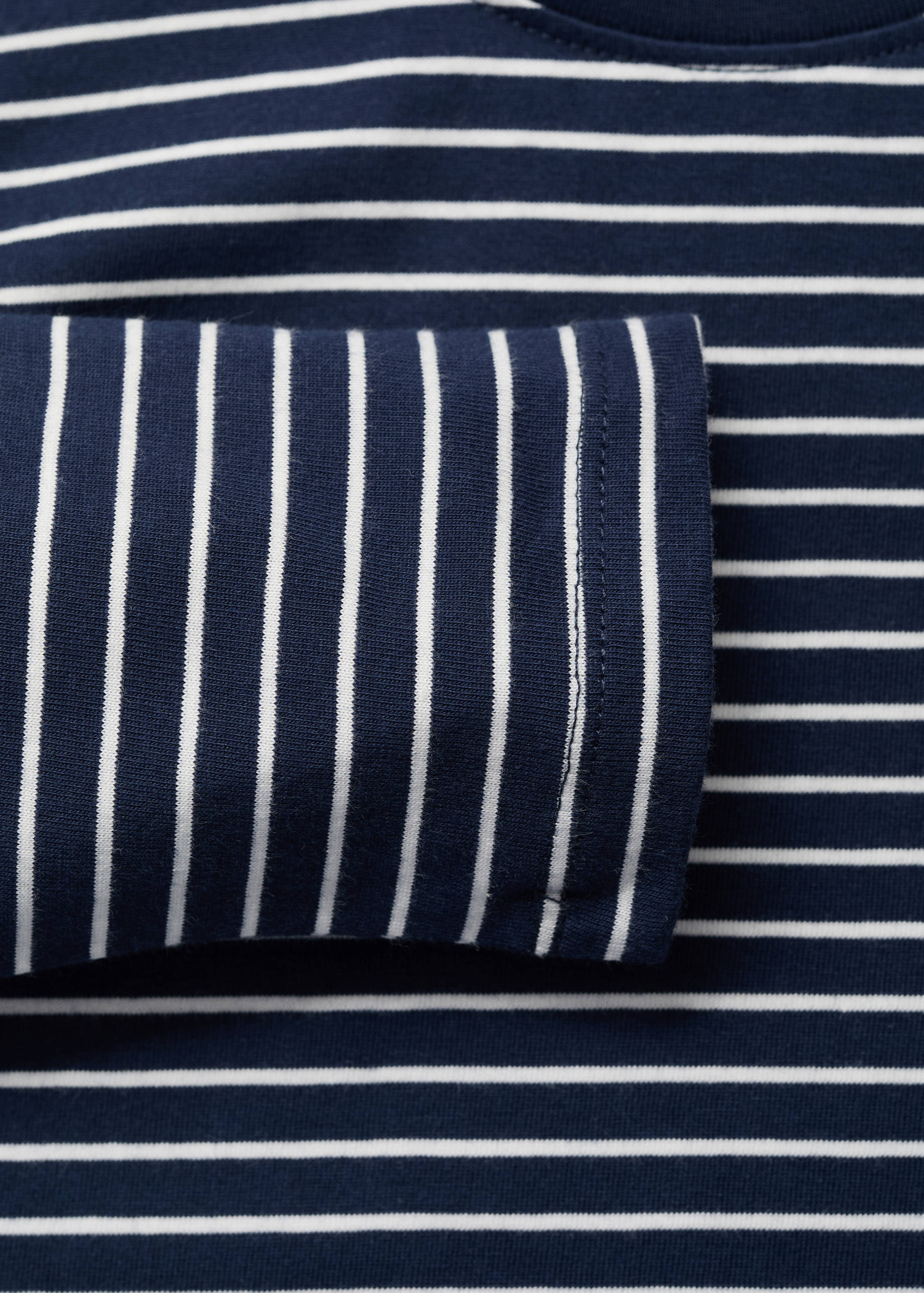 Striped cotton T-shirt - Details of the article 0