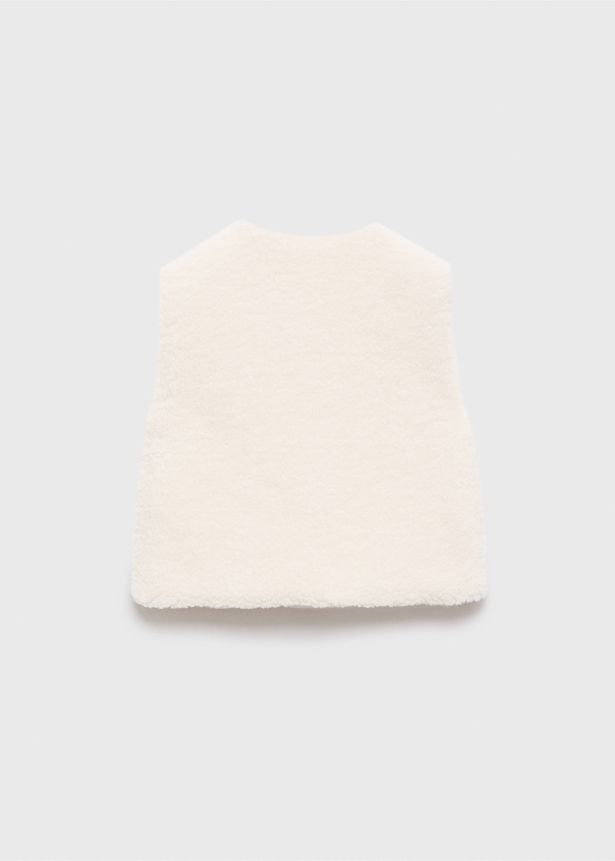 Shearling-effect gilet - Reverse of the article, Ecru. Ref: 17063289-00.