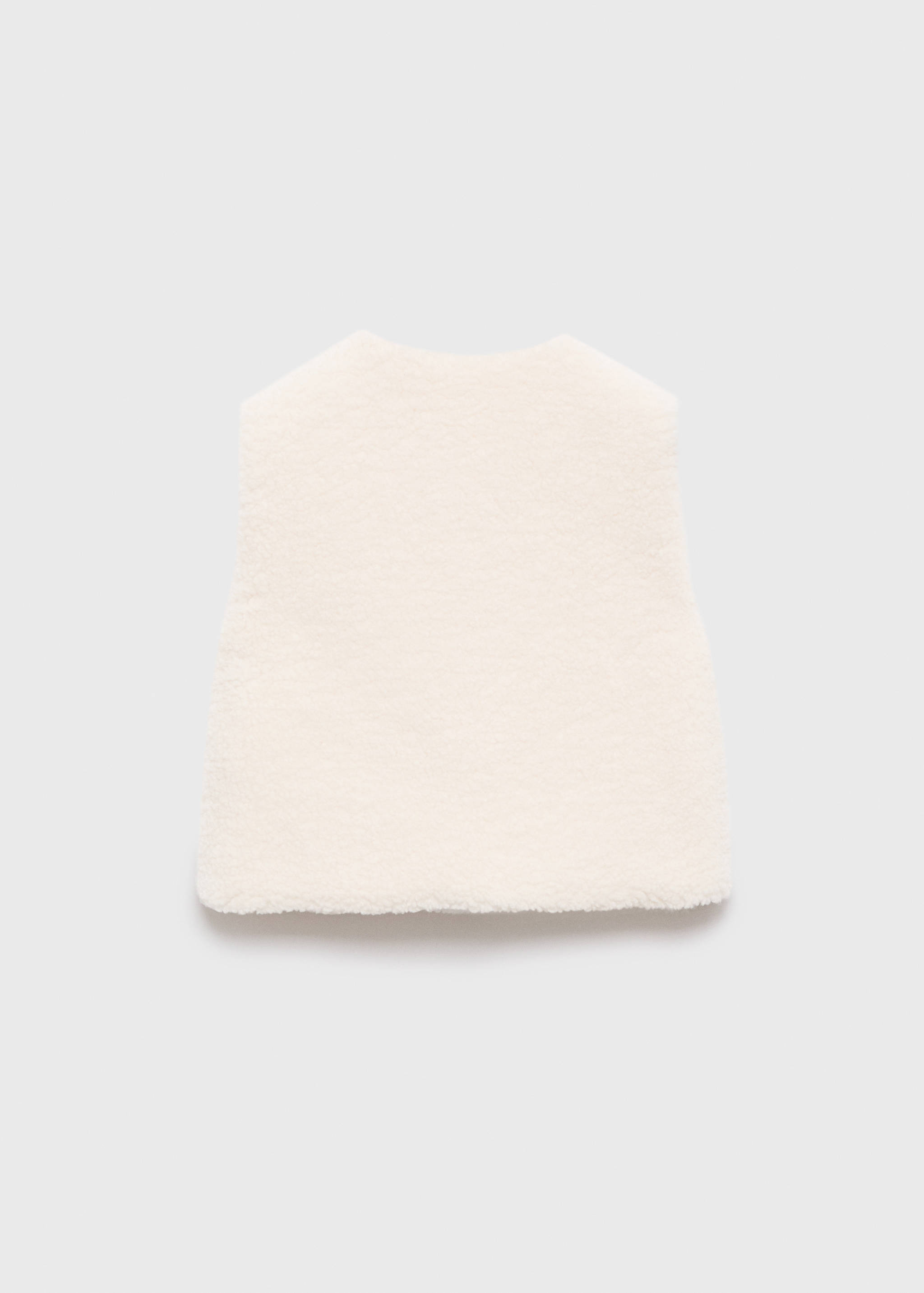 Shearling-effect vest - Reverse of the article