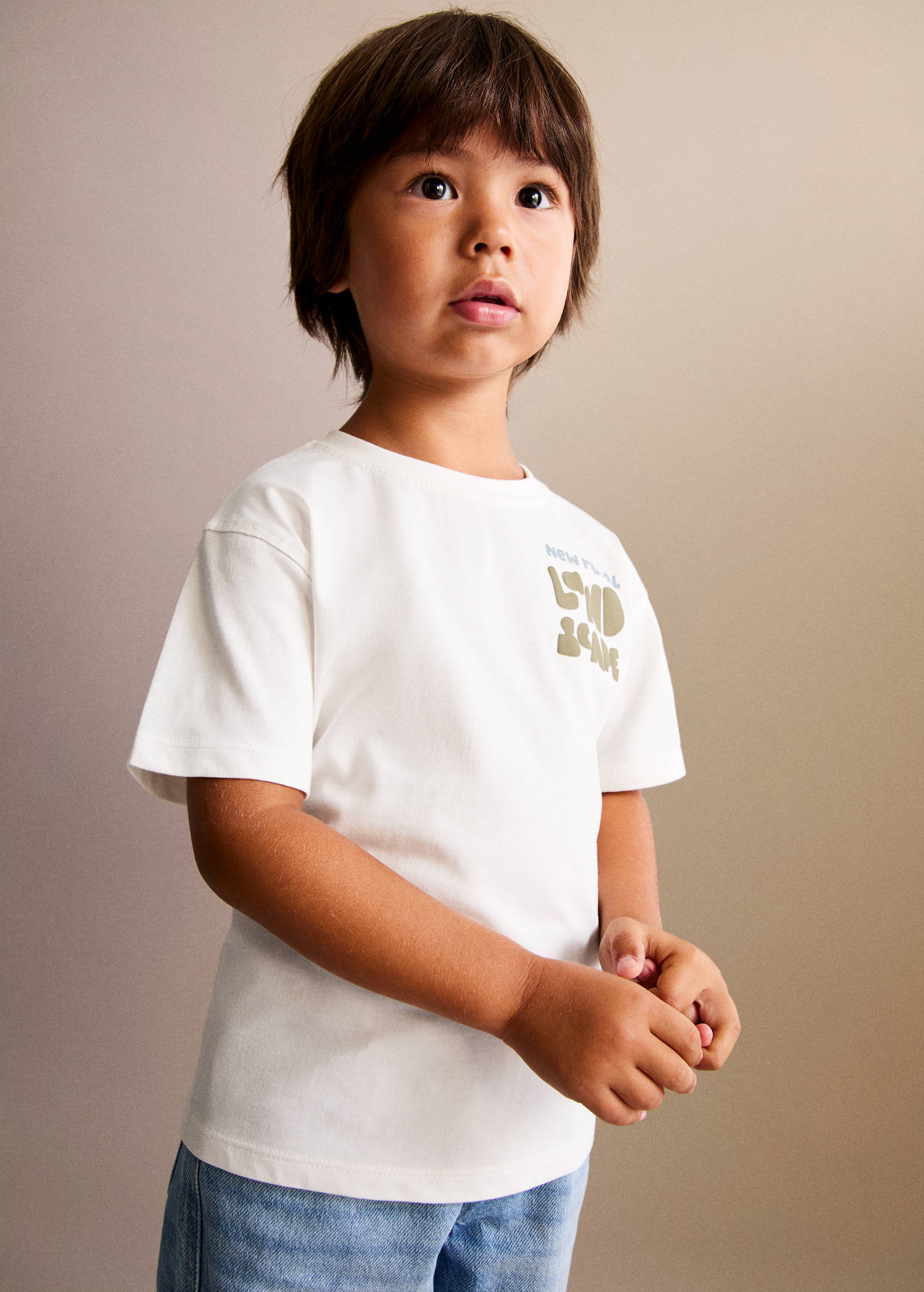 Printed cotton-blend t-shirt - General plane