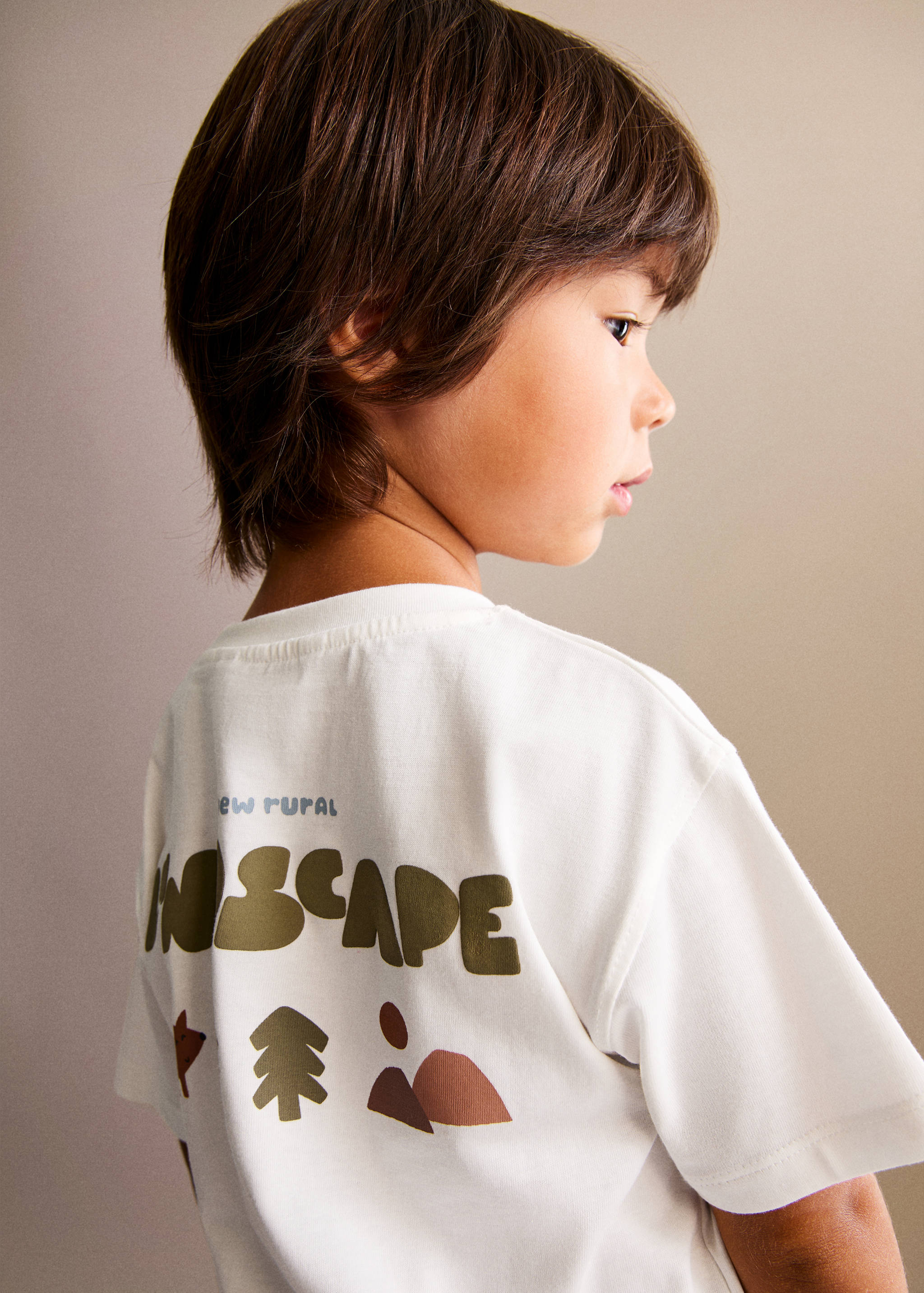 Printed cotton-blend t-shirt - Medium plane