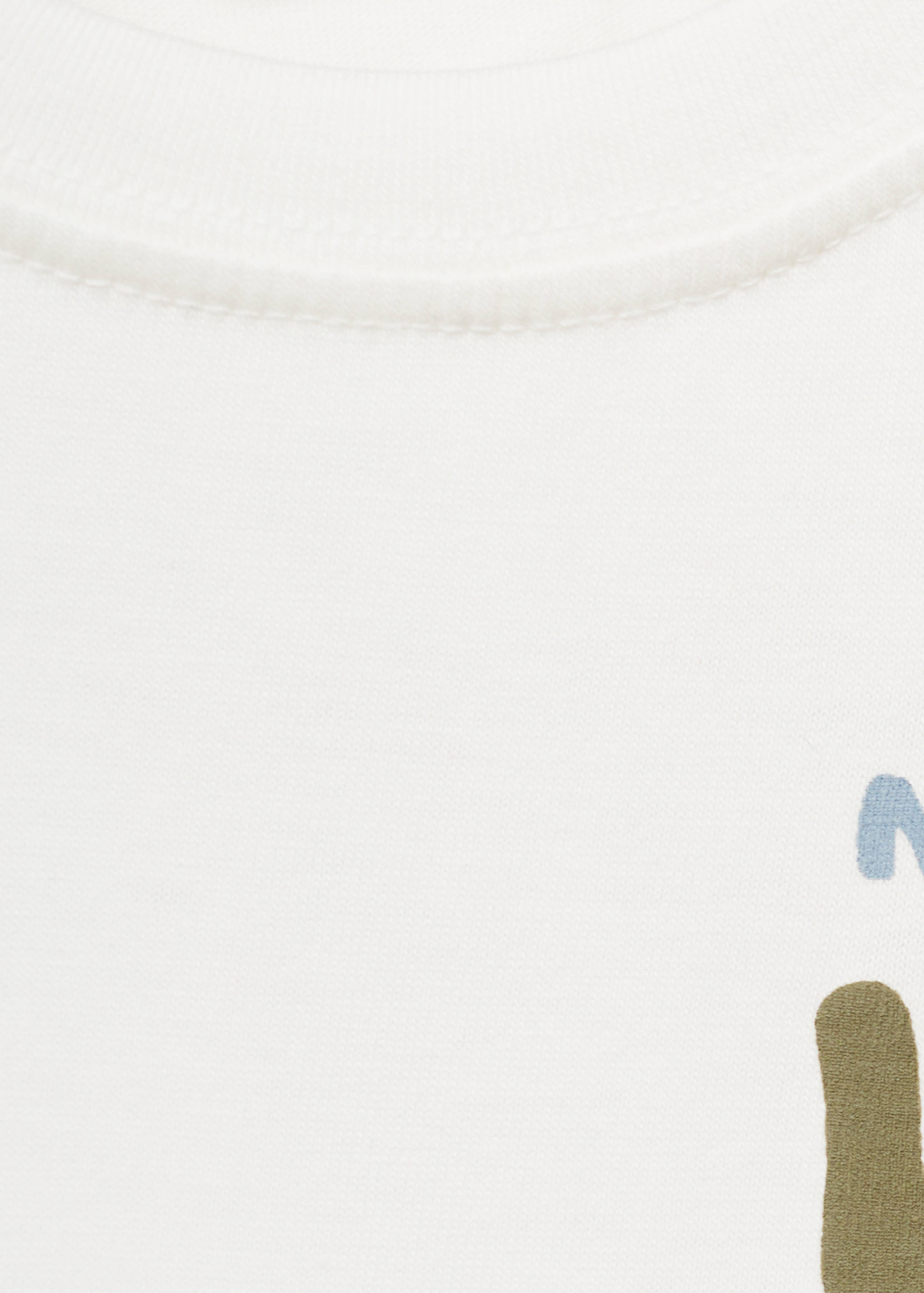 Printed cotton-blend t-shirt - Details of the article 0