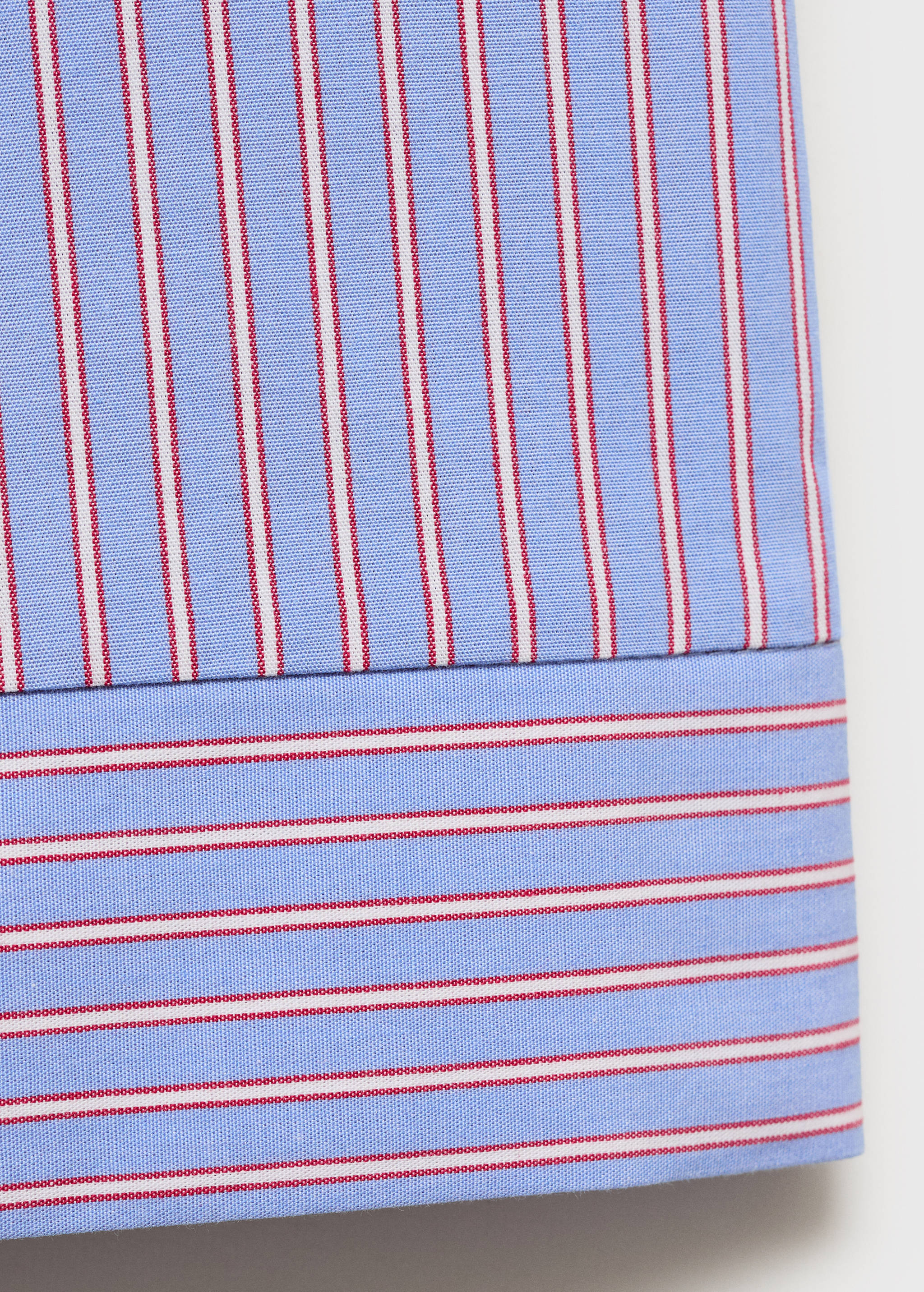 Striped cotton trousers - Details of the article 0