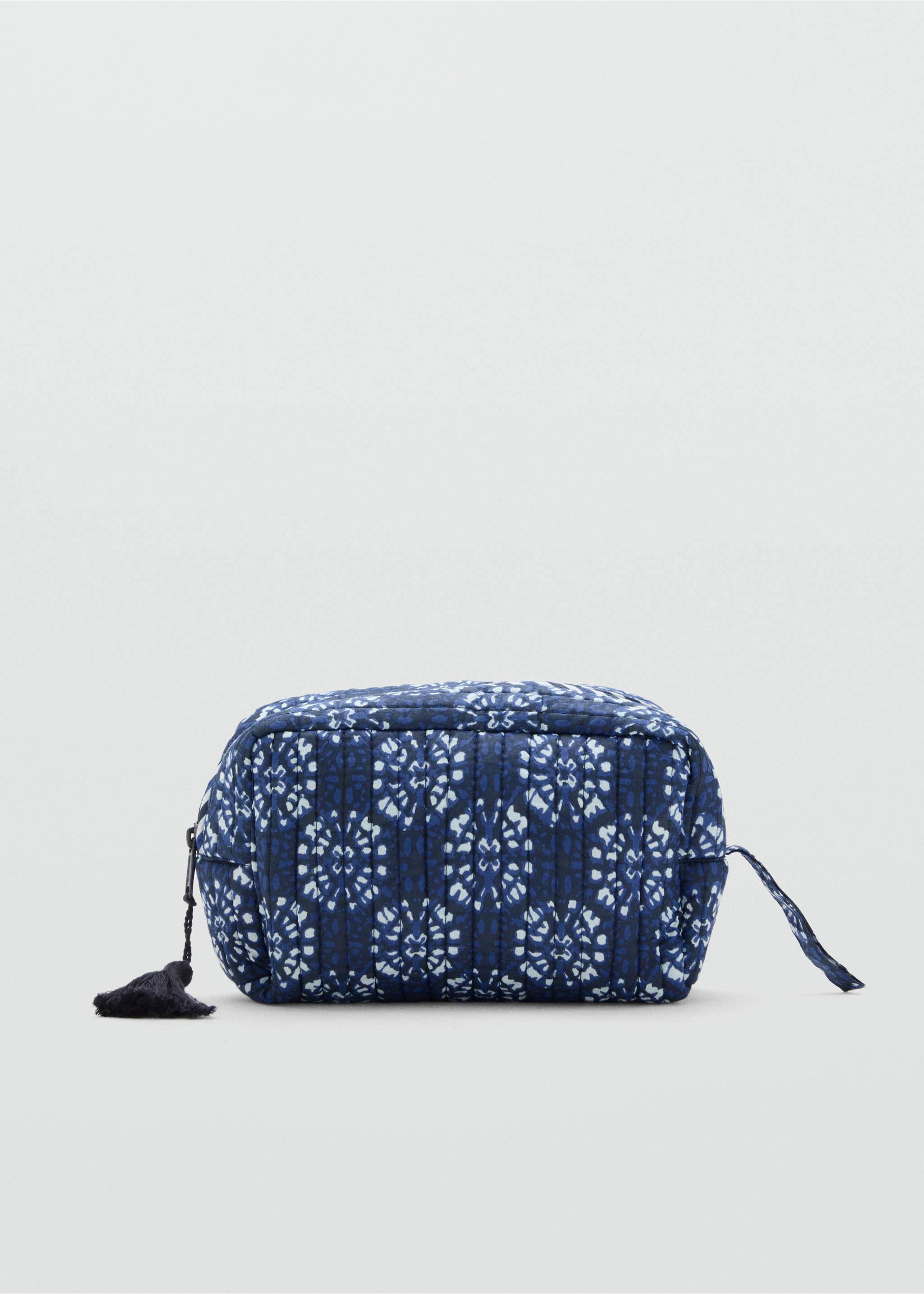 Toiletry bag with ethnic print - Article without model, Blue. Ref: 17063315-00.