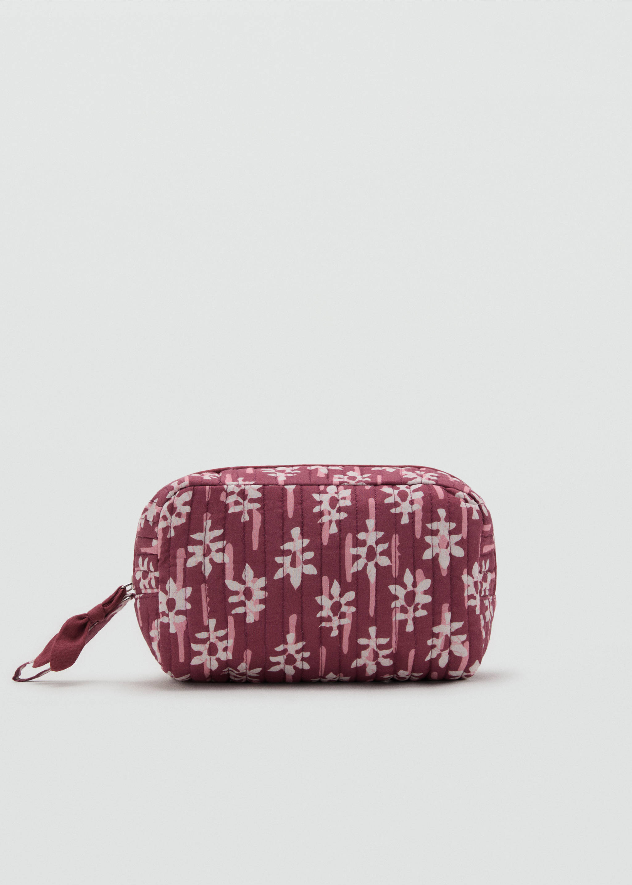 Neceser estampado floral - Artículo sin modelo, Granate. Ref: 17063317-00.