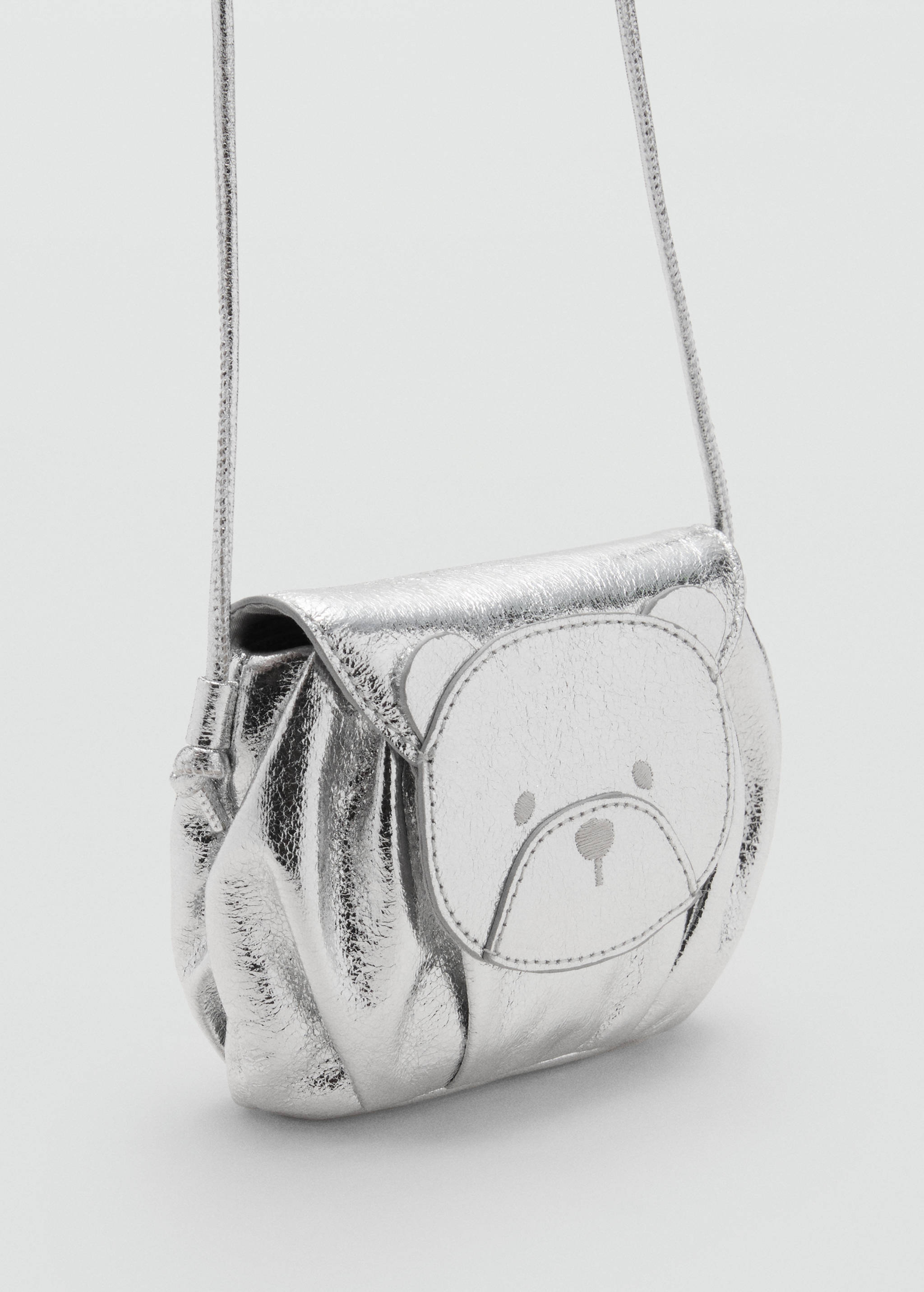 Metallic teddy bear bag - Medium plane
