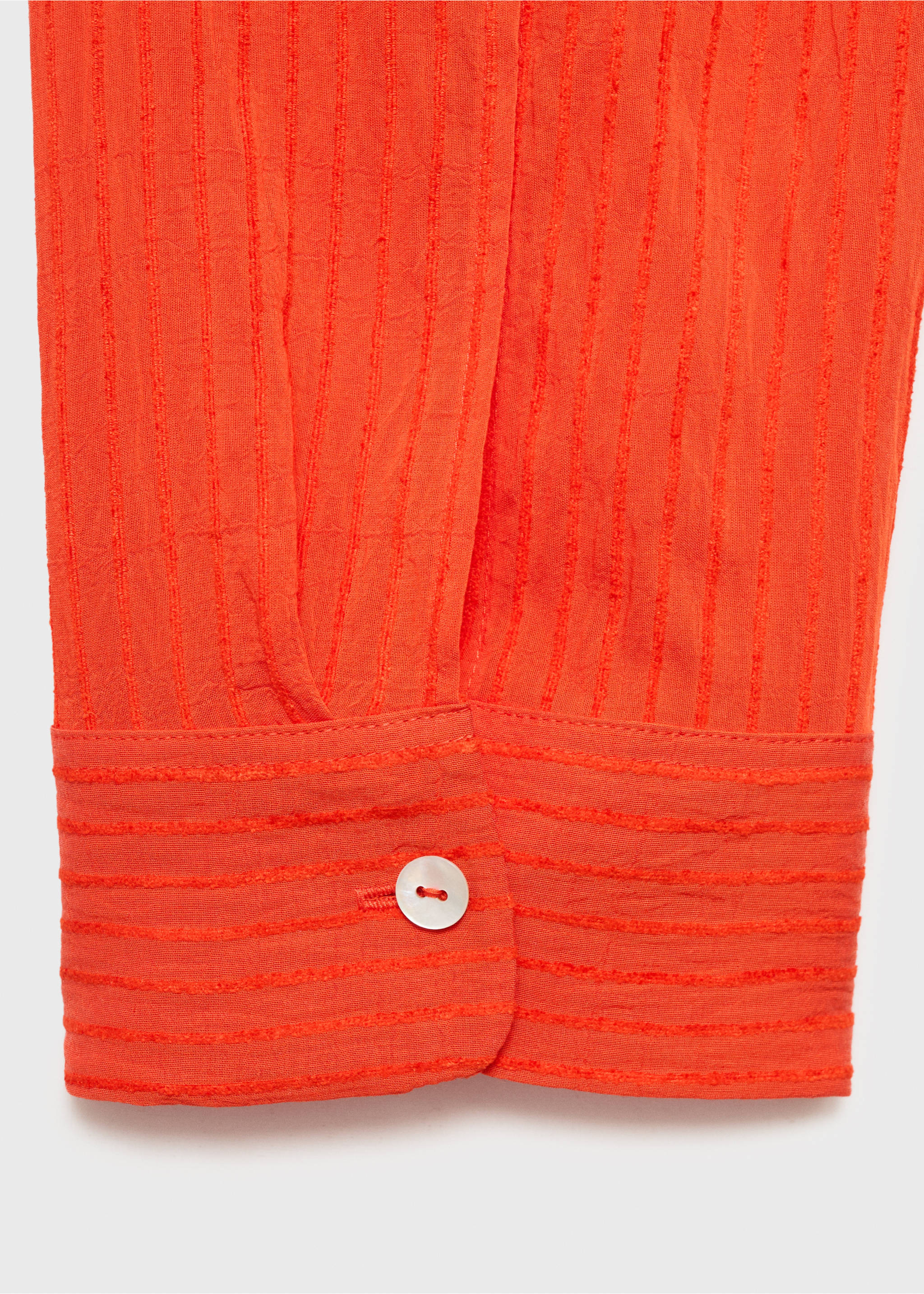 Chemise oversize effet froissé - Détail de l'article 9, Orange. Ref: 17063328-00.