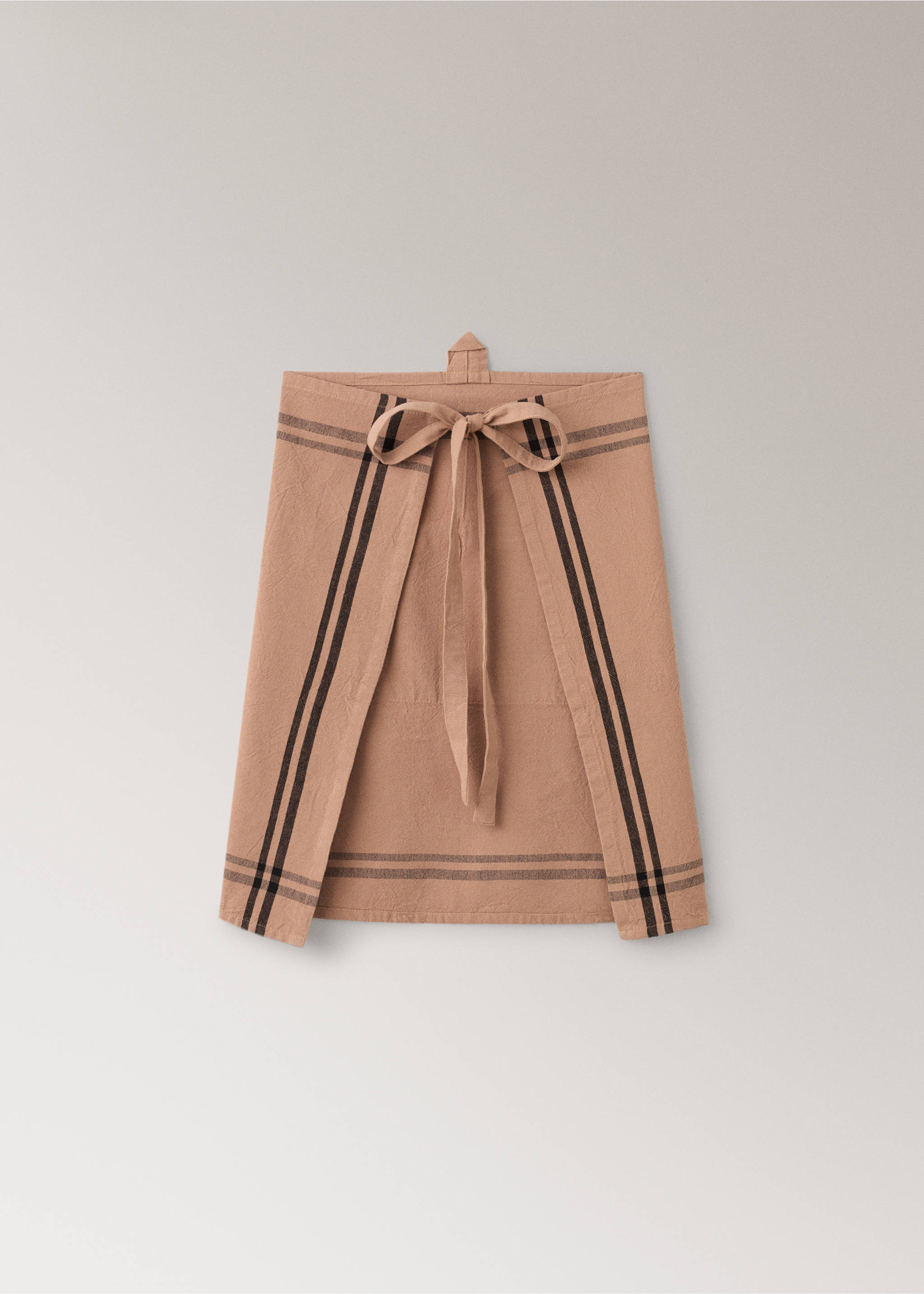 Delantal sobretintado rayas - Detalle del artículo 1, Naranja tostado. Ref: 17063329-00.