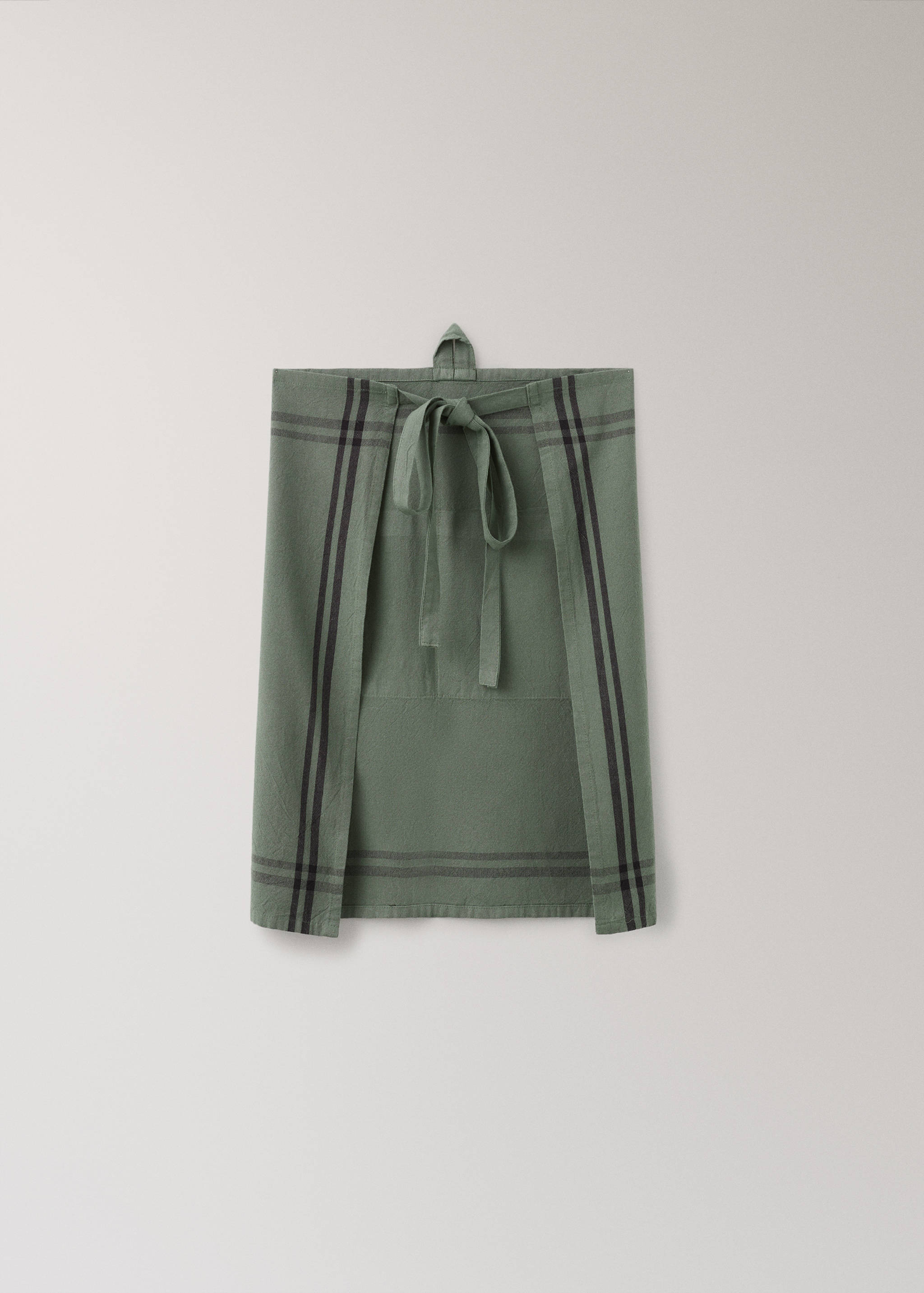 Overdyed striped apron - Details of the article 1