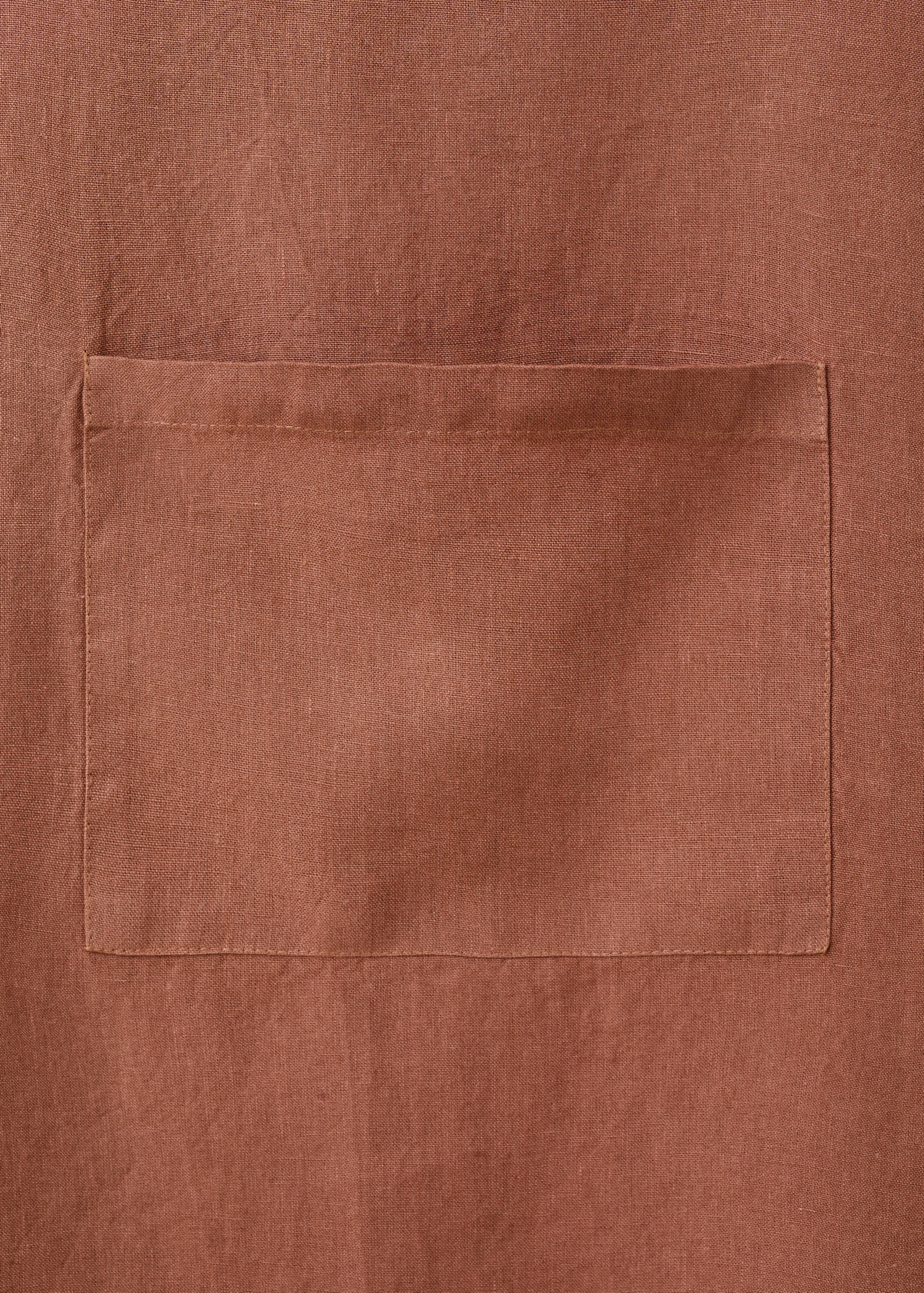 Overdyed linen apron - Details of the article 2