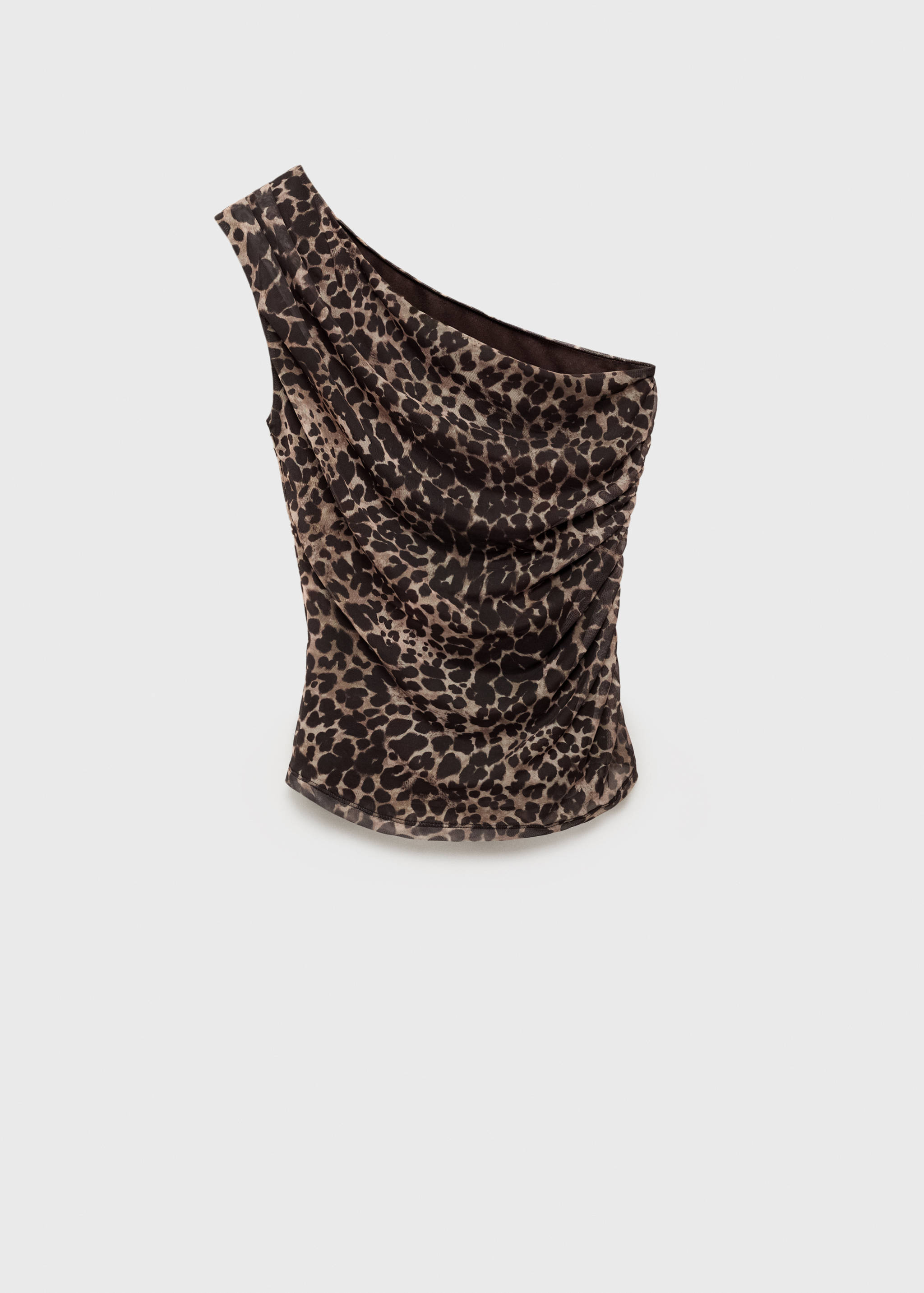 Asymmetrical leopard-print top - Article without model