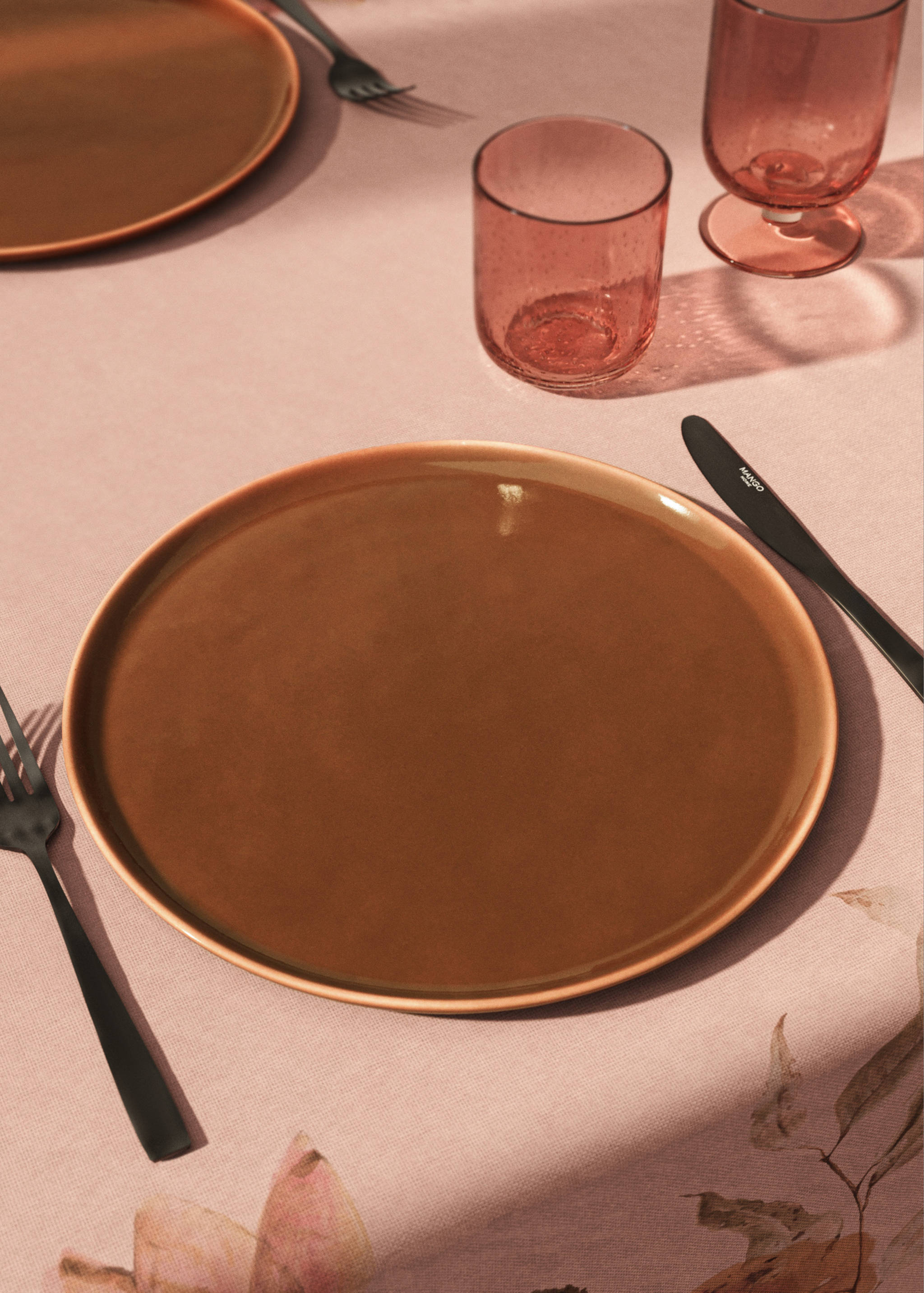 Stoneware dinner plate - General plane