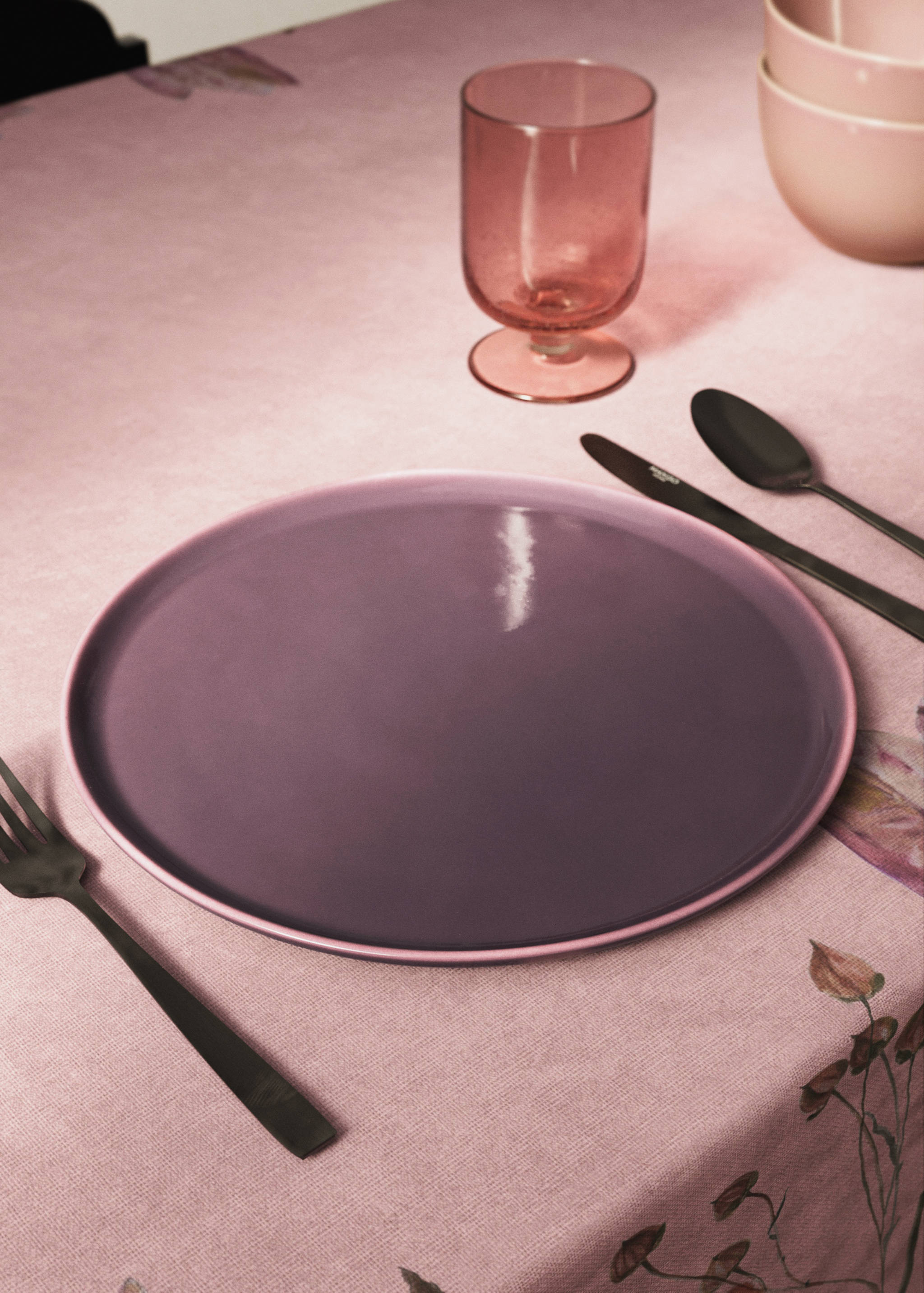 Stoneware dinner plate - General plane