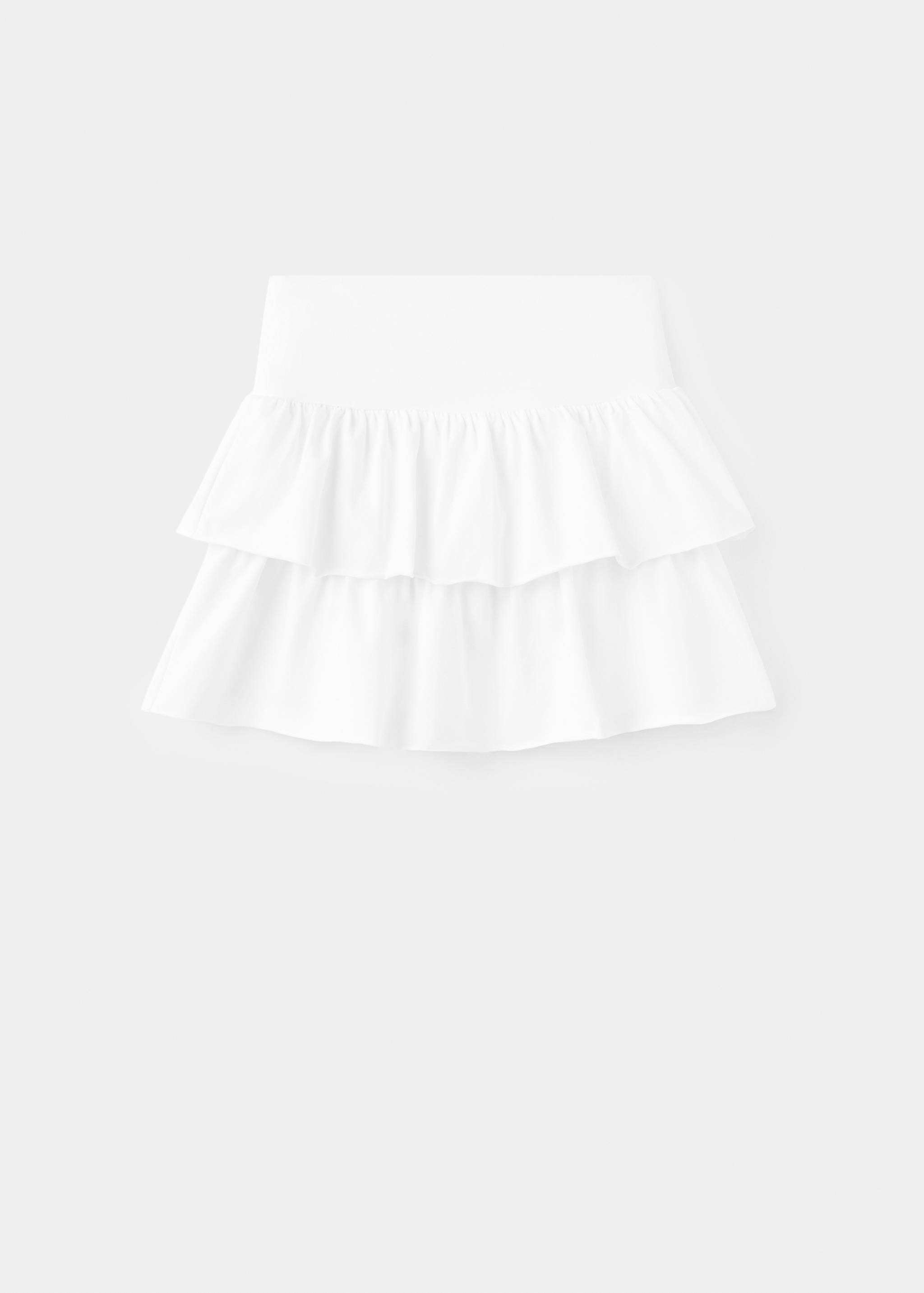 تنورة قطنية مكشكشة - منتج دون نموذج