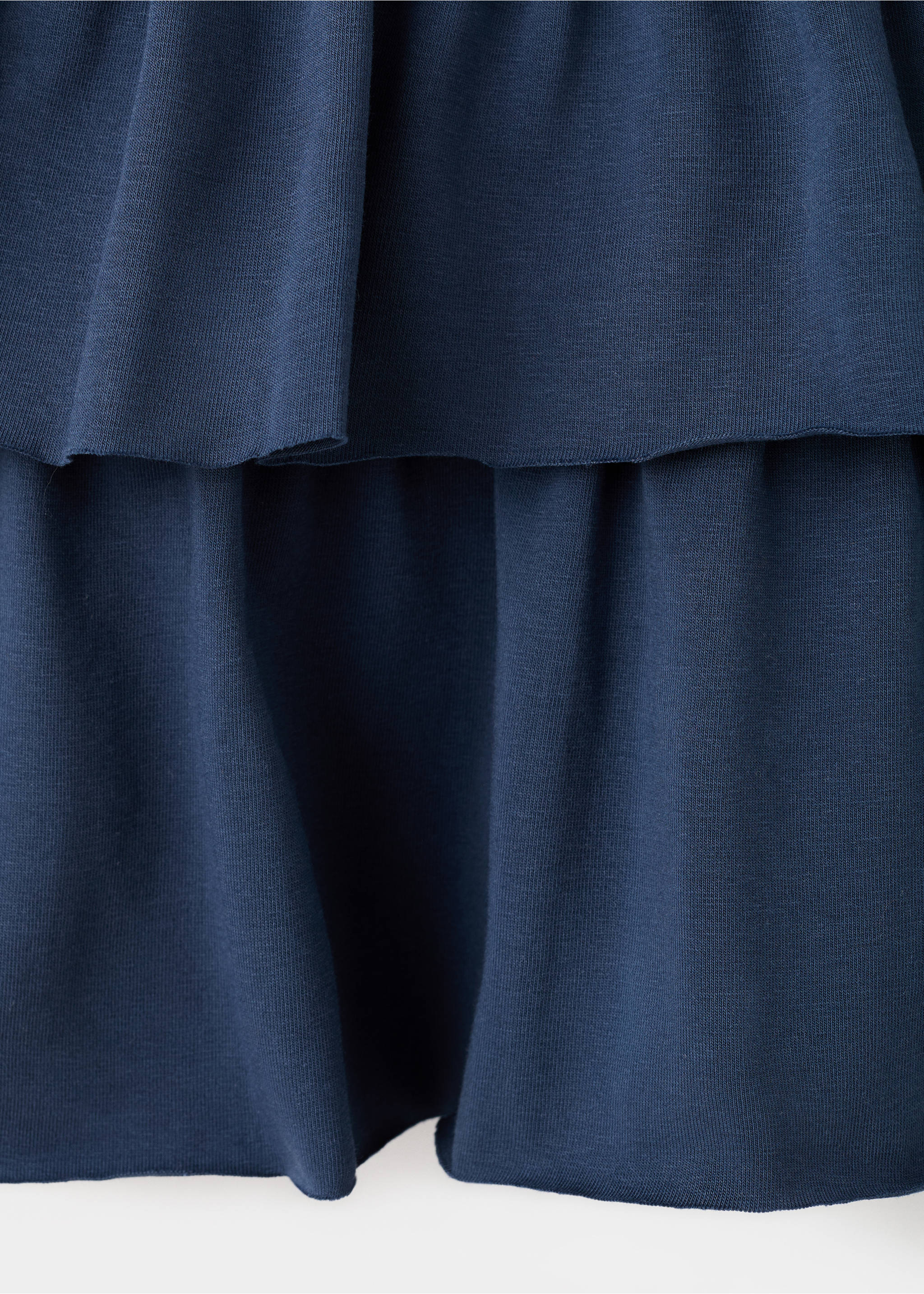 Хлопковая юбка с воланами - Деталь изделия 8, Глубокий темно-синий. Ref: 17063335-00.