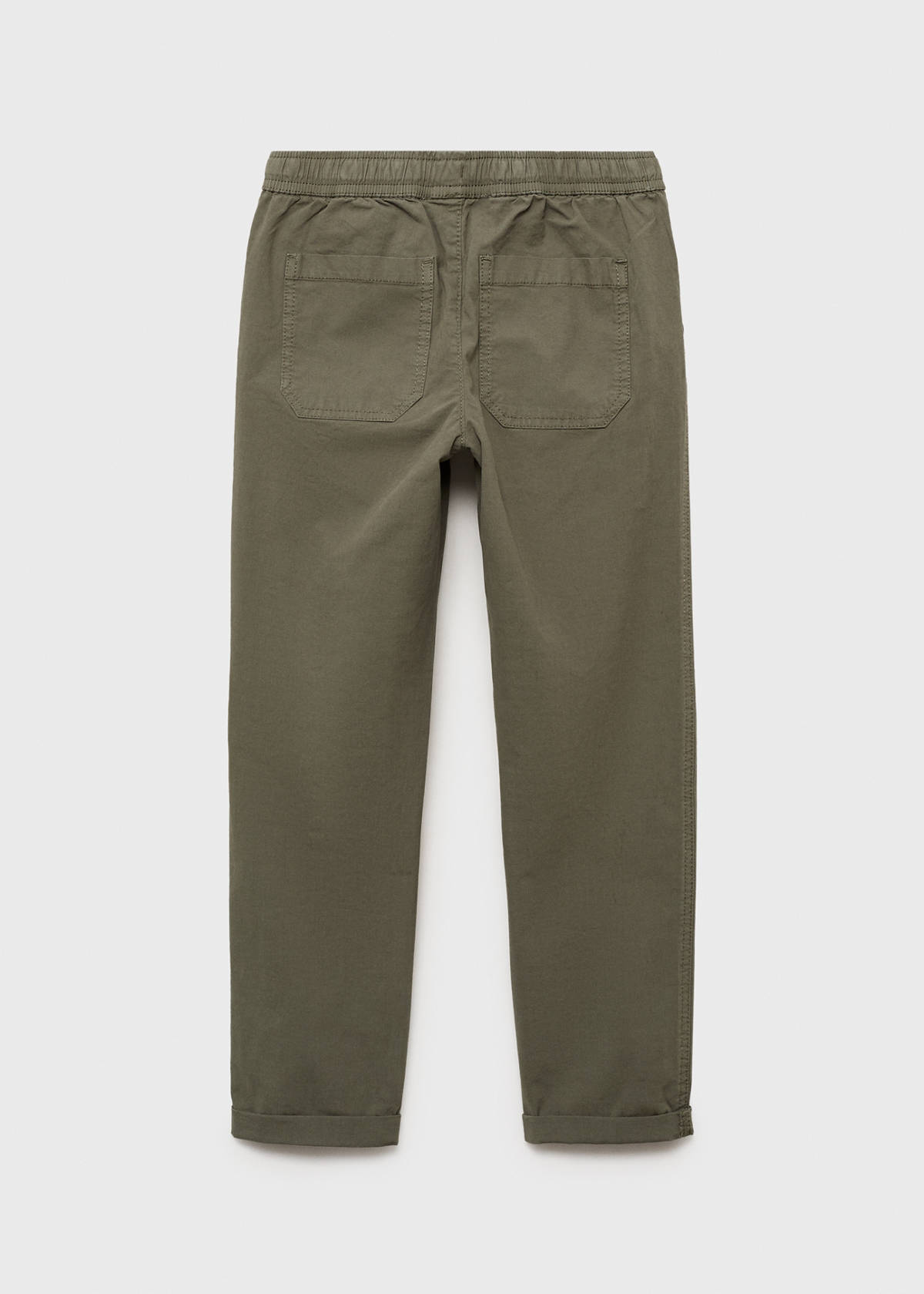 Elastic waist trousers — Khaki