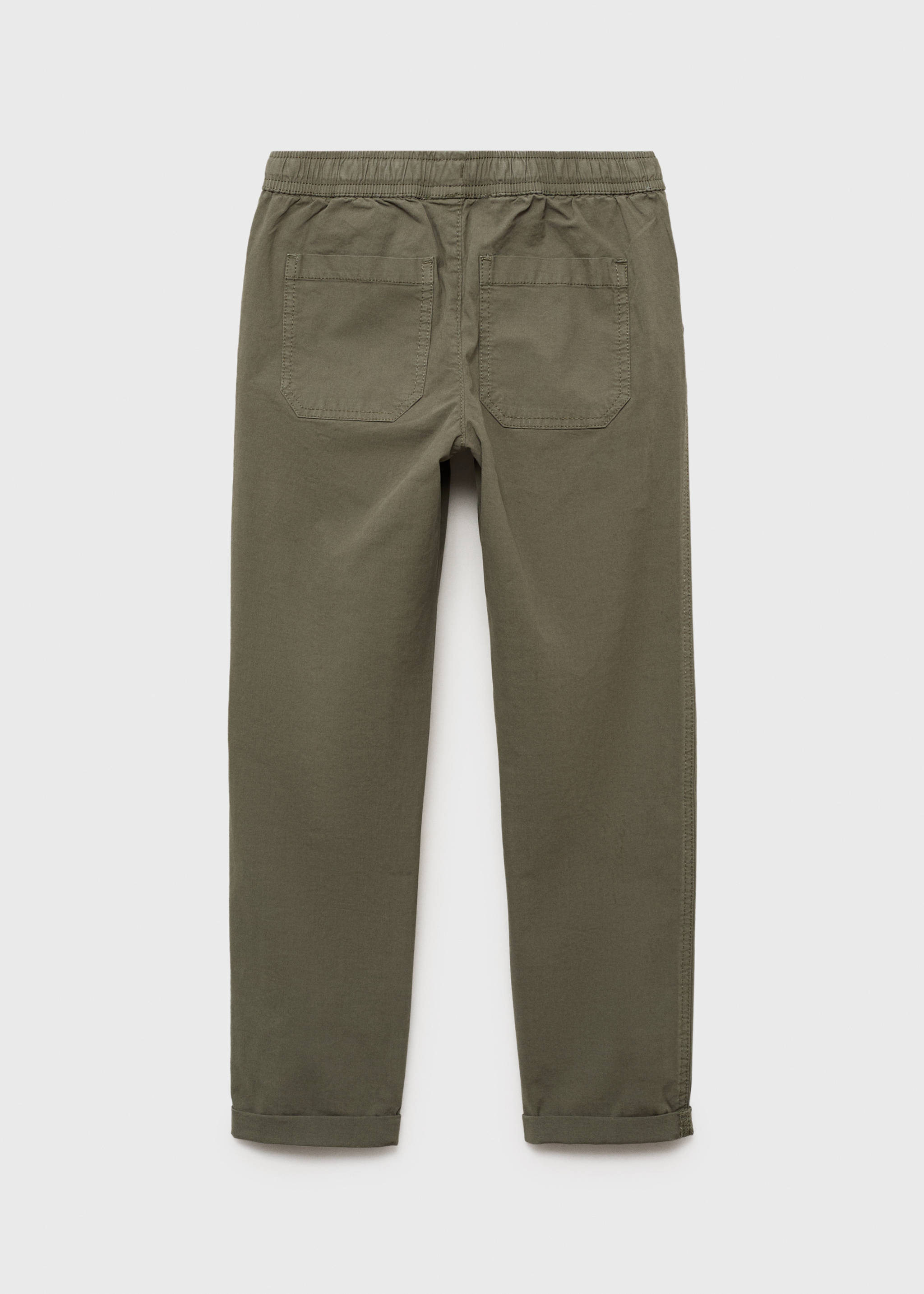 Elastic waist pants - Reverse of the article