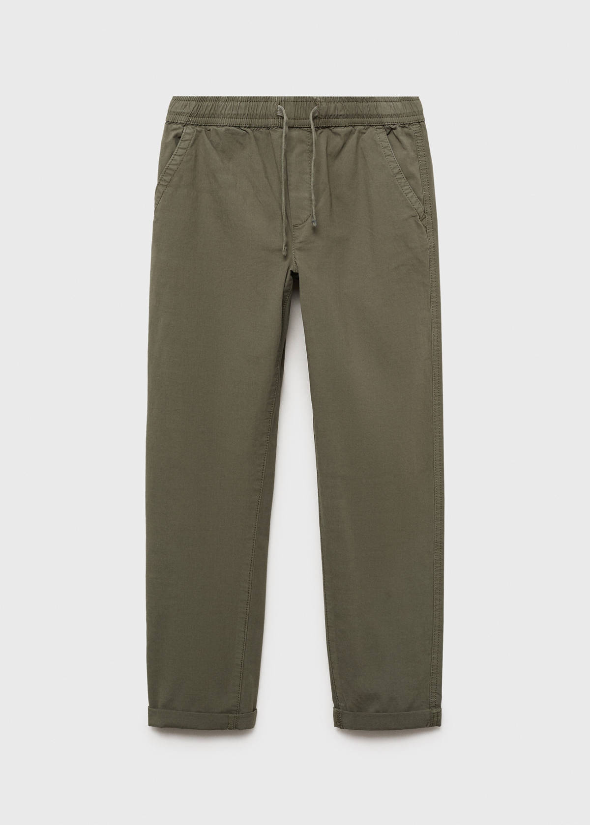 Elastic waist trousers — Khaki