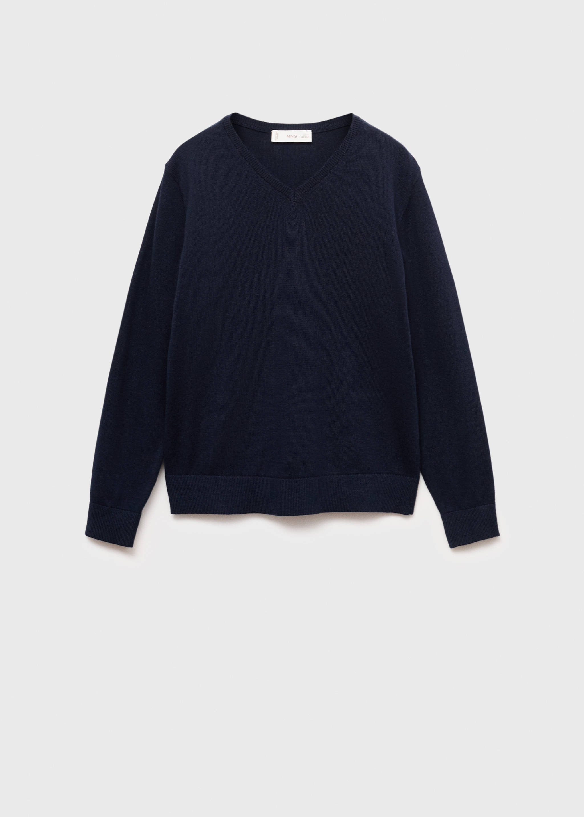 V-neck cotton sweater - Article without model