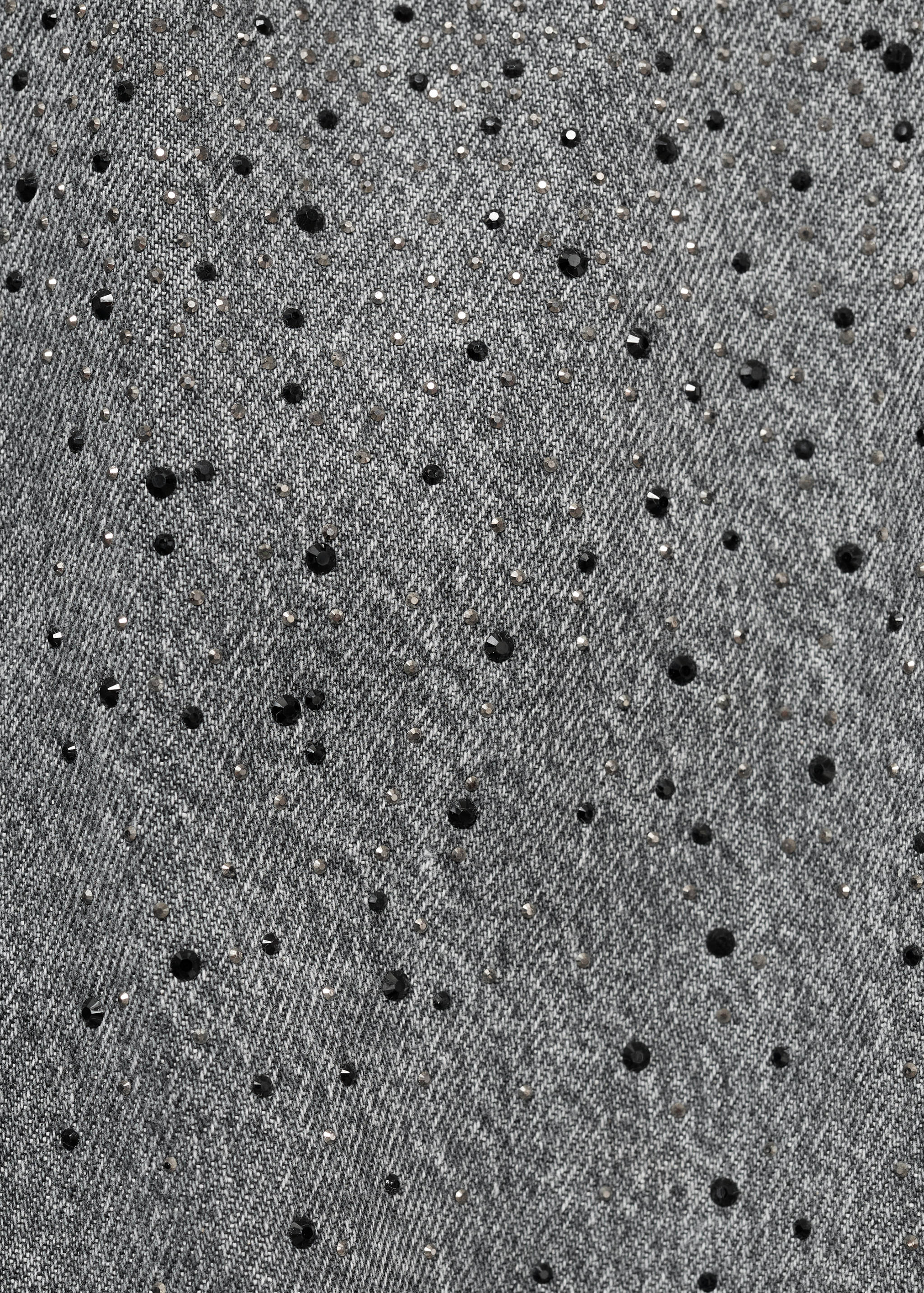 Straight-fit jeans with rhinestones - Details of the article 8