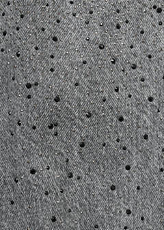 Straight-fit jeans with rhinestones — Denim Grey 6