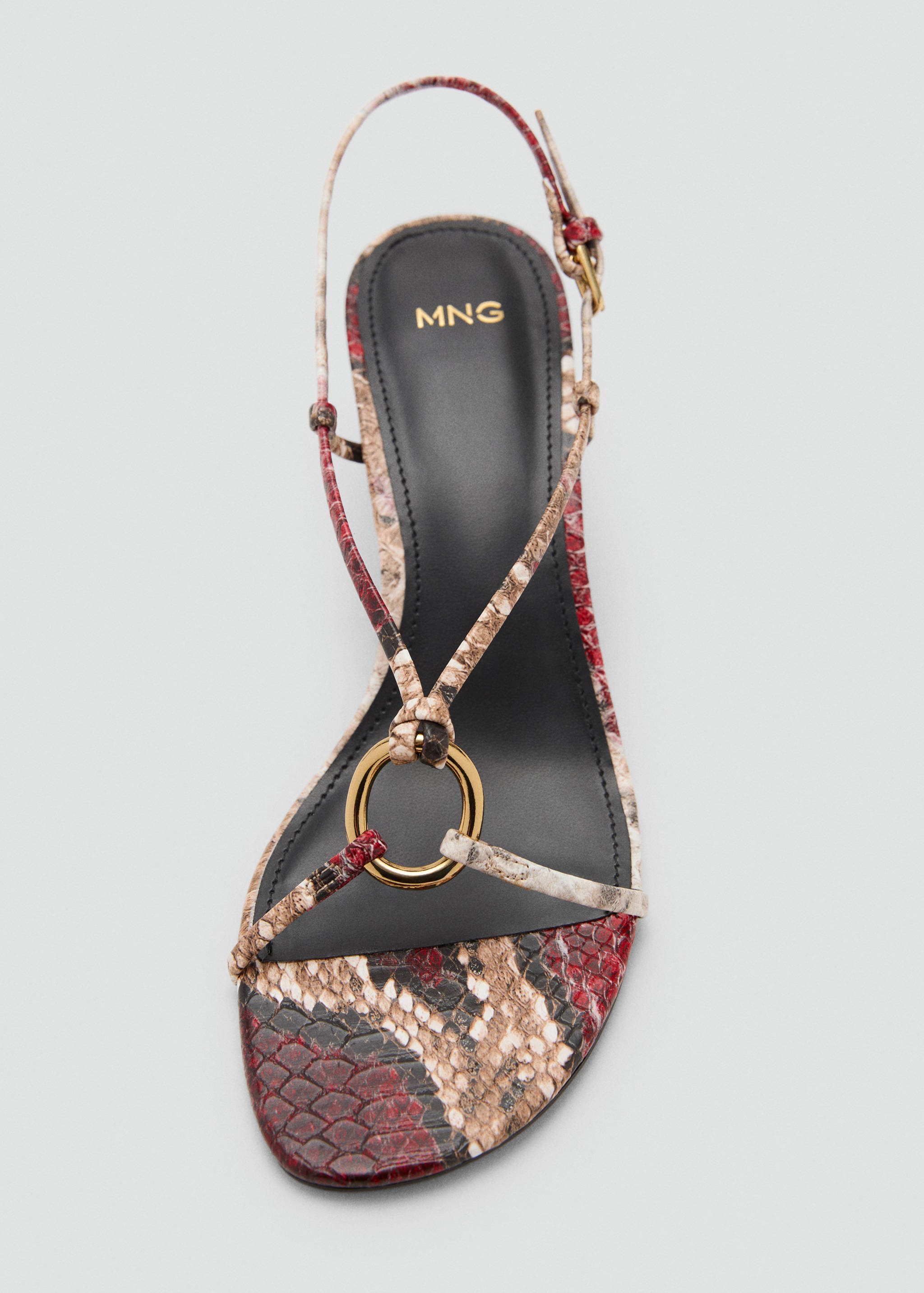 Sandália de salto com detalhe de argola - Pormenor do artigo 3