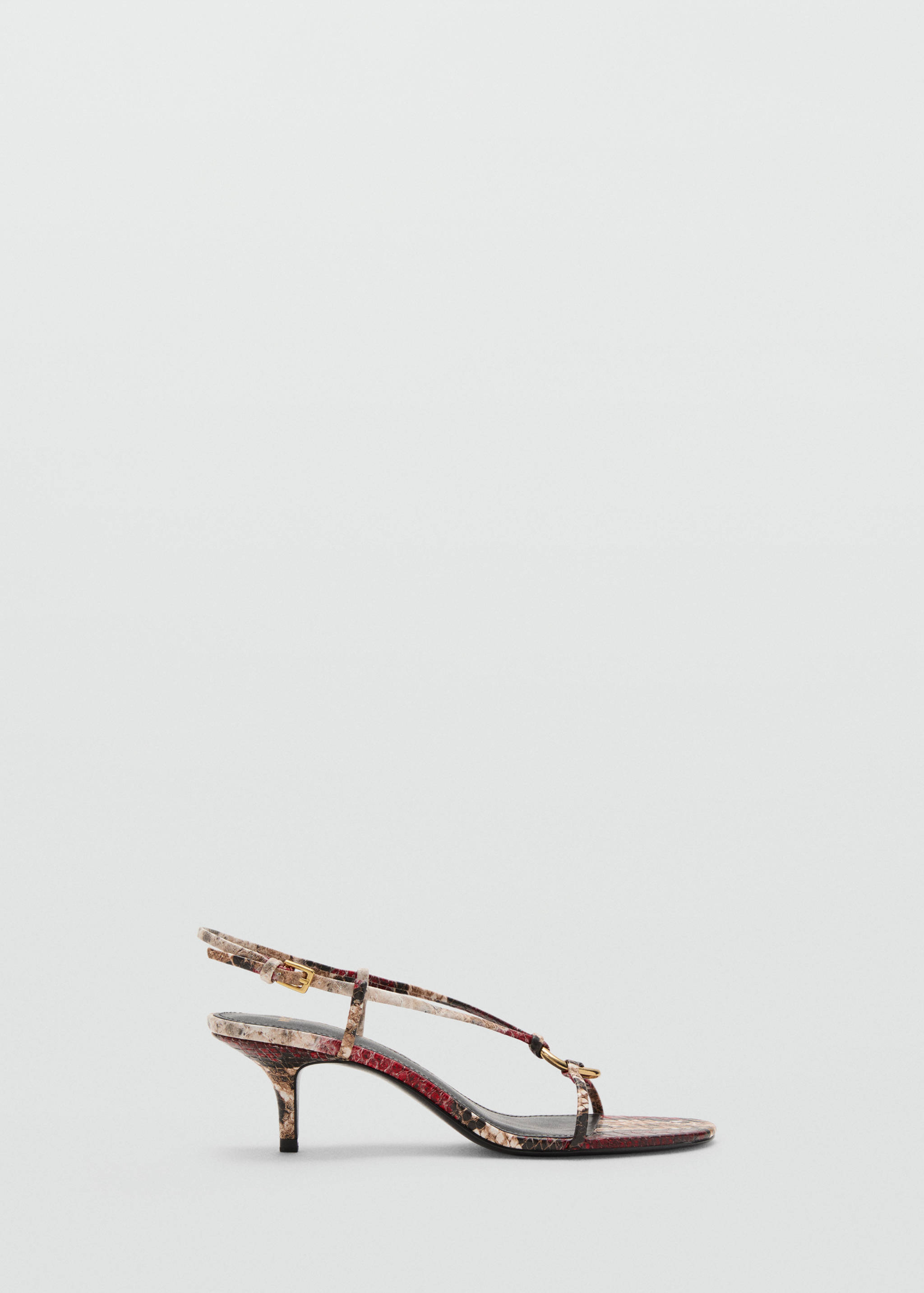 Heeled sandal with hoop detail - Article without model
