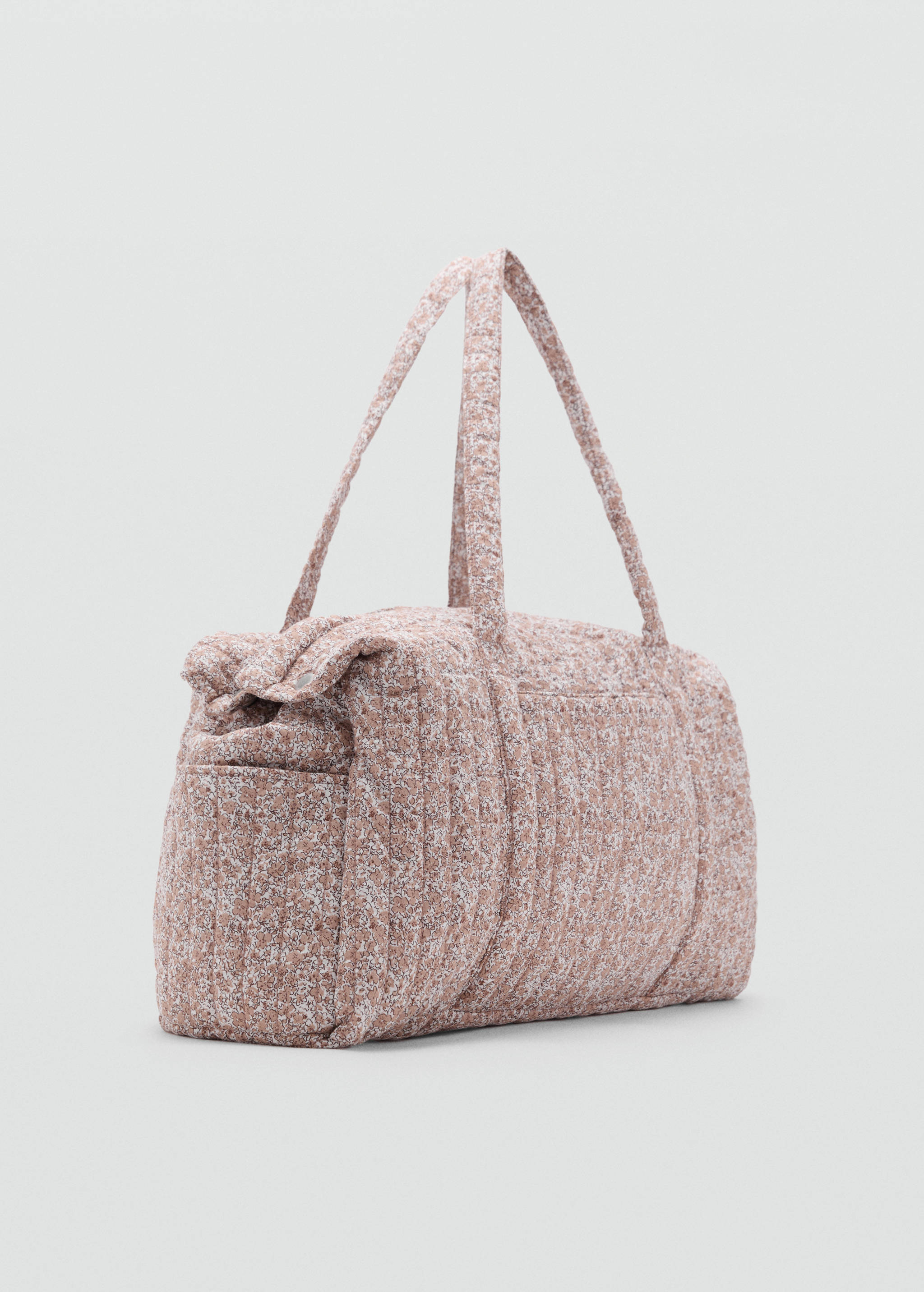 حقيبة أمومة بطبعة زهور - رؤية وسط