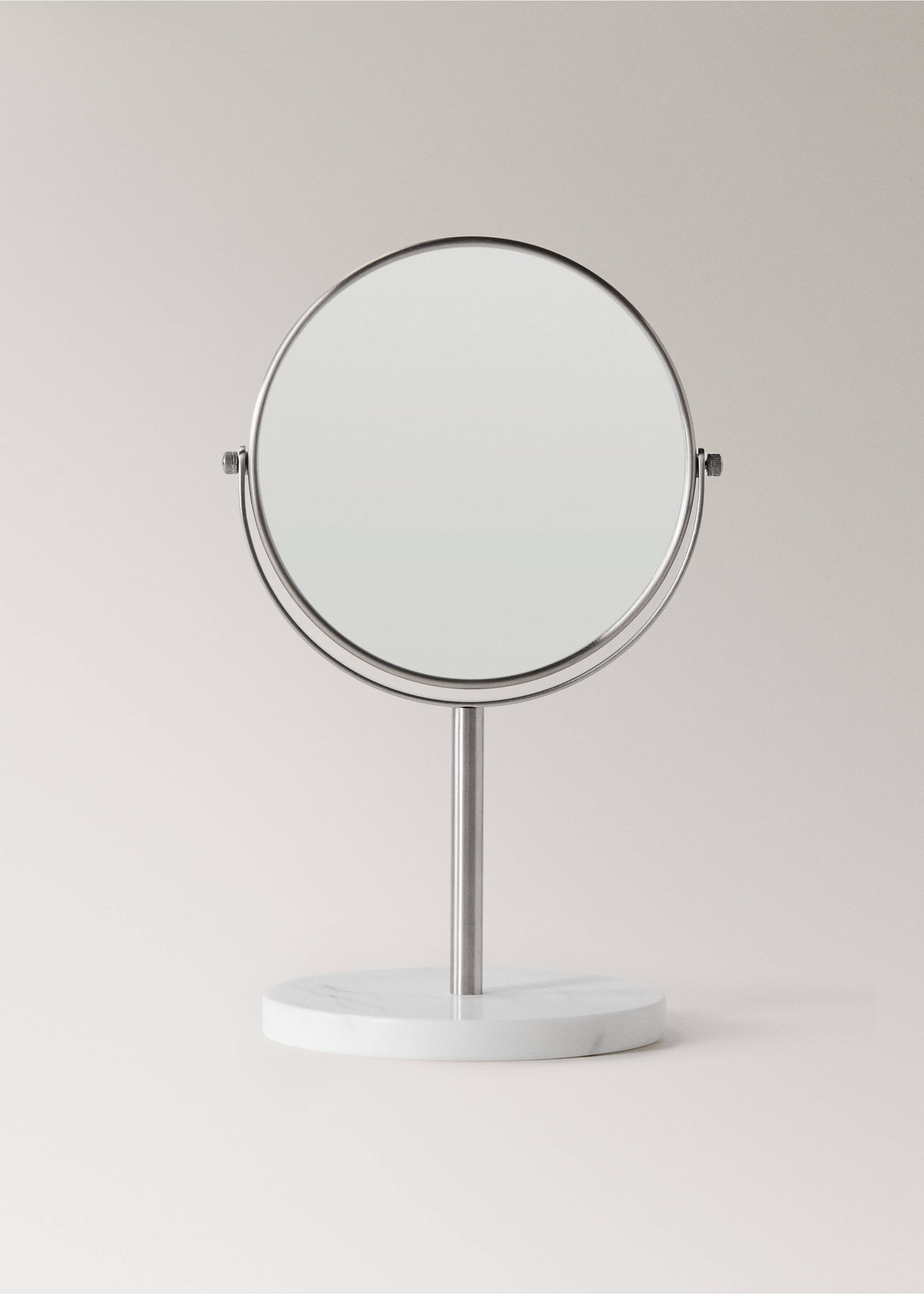 Sminkespeil i marmor - Artikkel uten modell, Hvit. Ref: 17063805-00.