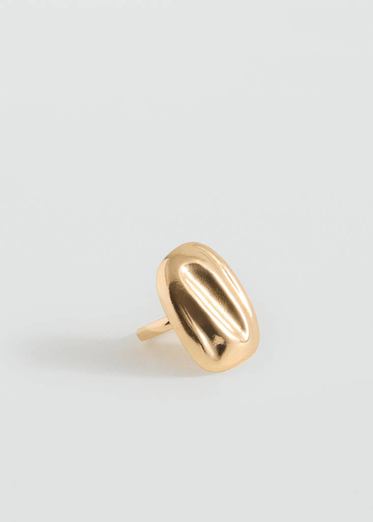Geometric bead ring — Gold