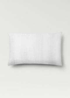 Two 300-thread count cotton satin striped pillowcases 50x75 cm — White 6