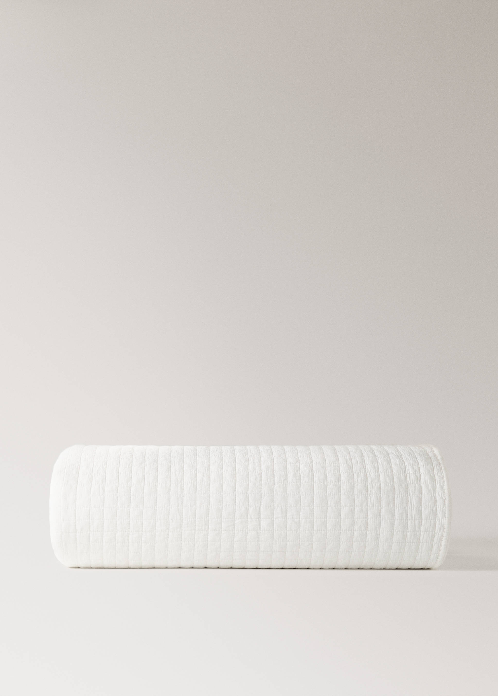 Narzuta bawełniana garment-dyed w kratę na łóżko 130/150 cm - Artykuł bez modela/modelki